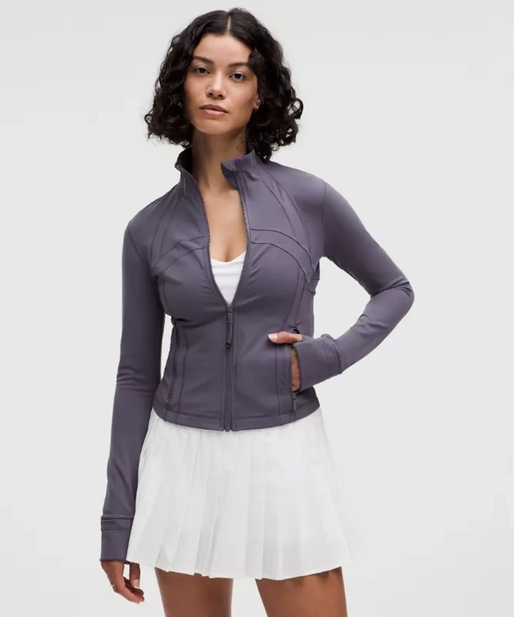 lululemon – Women's Define Cropped Jacket Nulu – Color Purple – Size 14