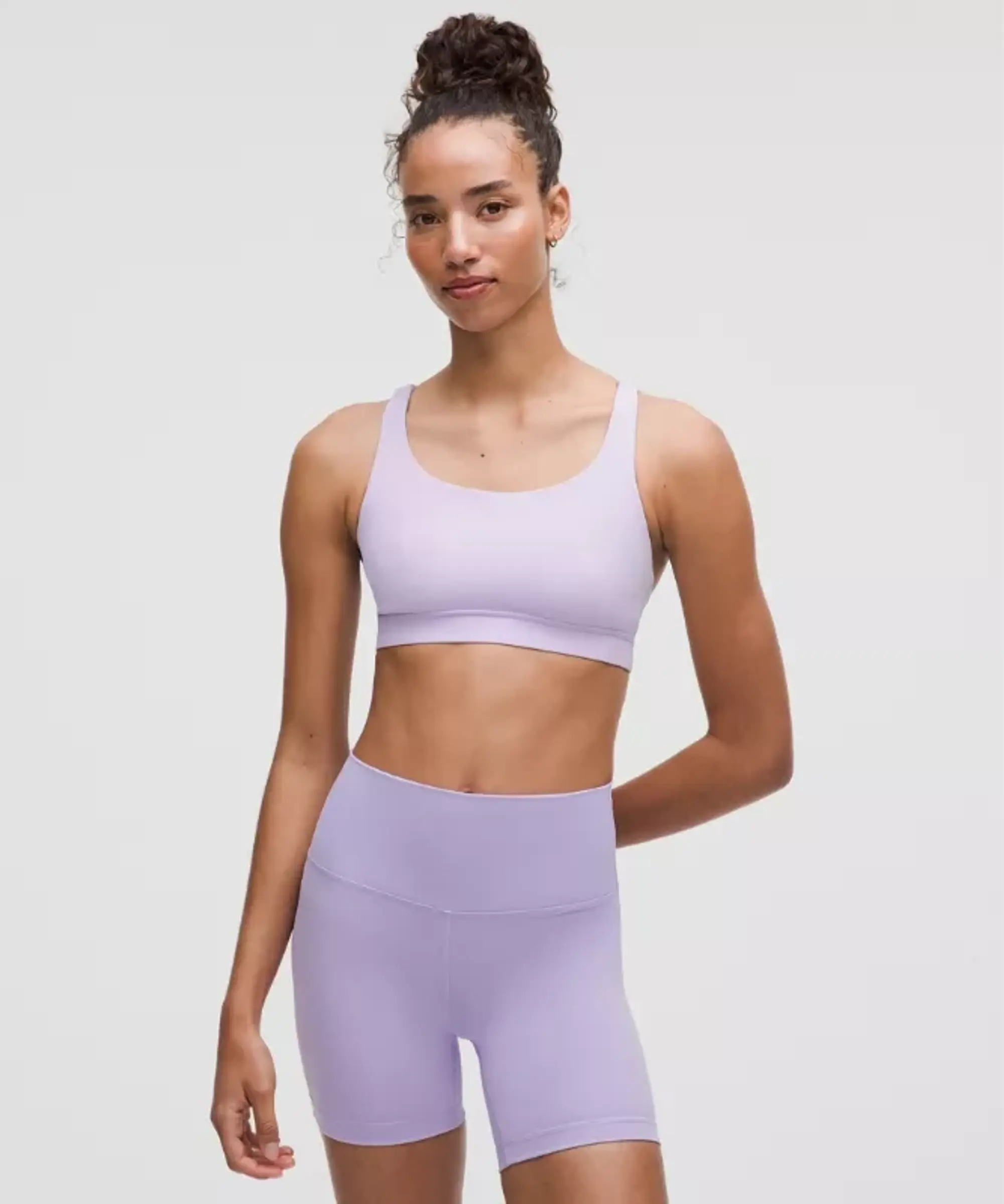 lululemon – Women's Energy Sports Bra Medium Support, B-D Cups – Color Purple – Size 10