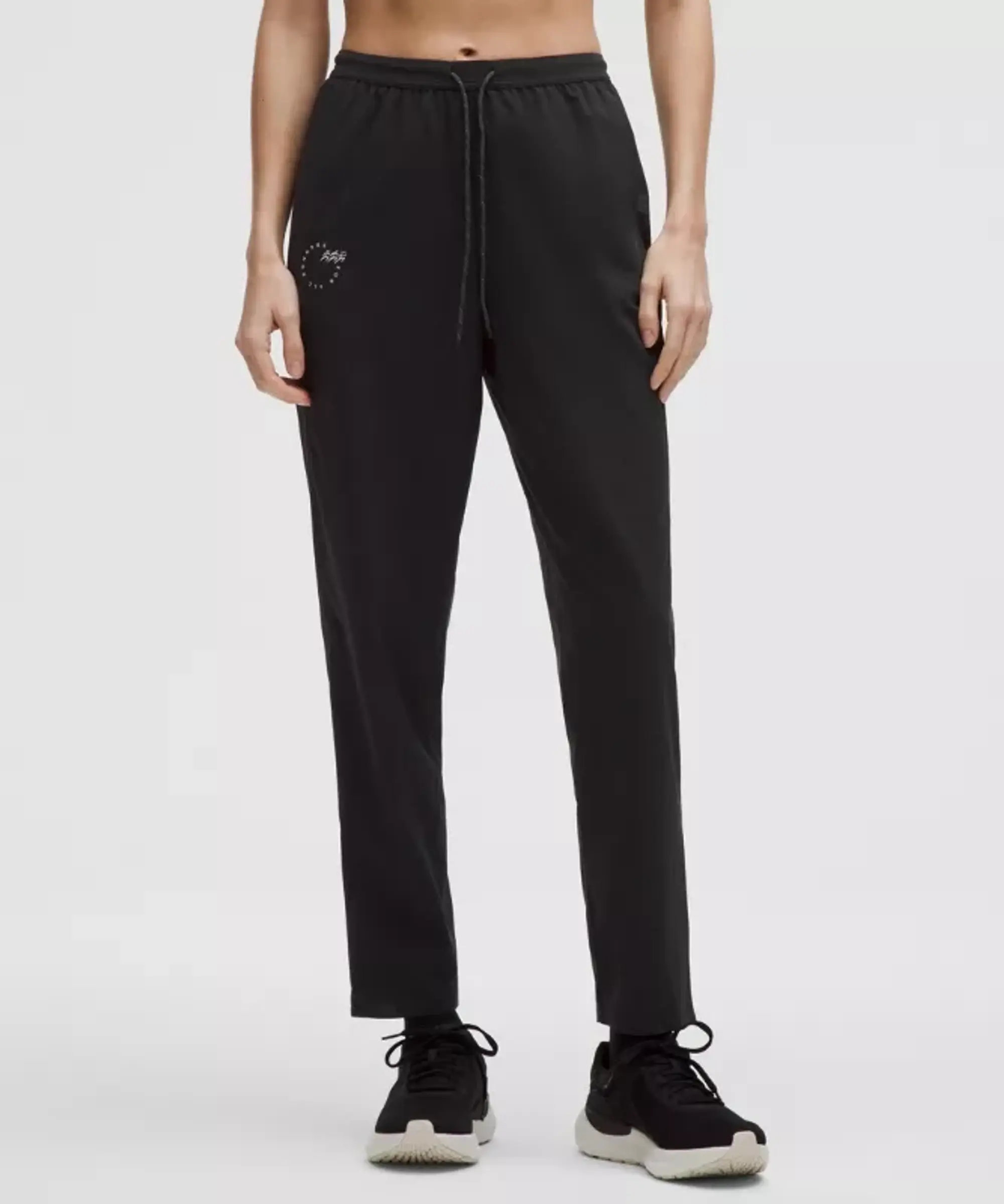 lululemon – Women's Mile Maker Run Crew Graphic High-Rise Track Pants – Color Black – Size L