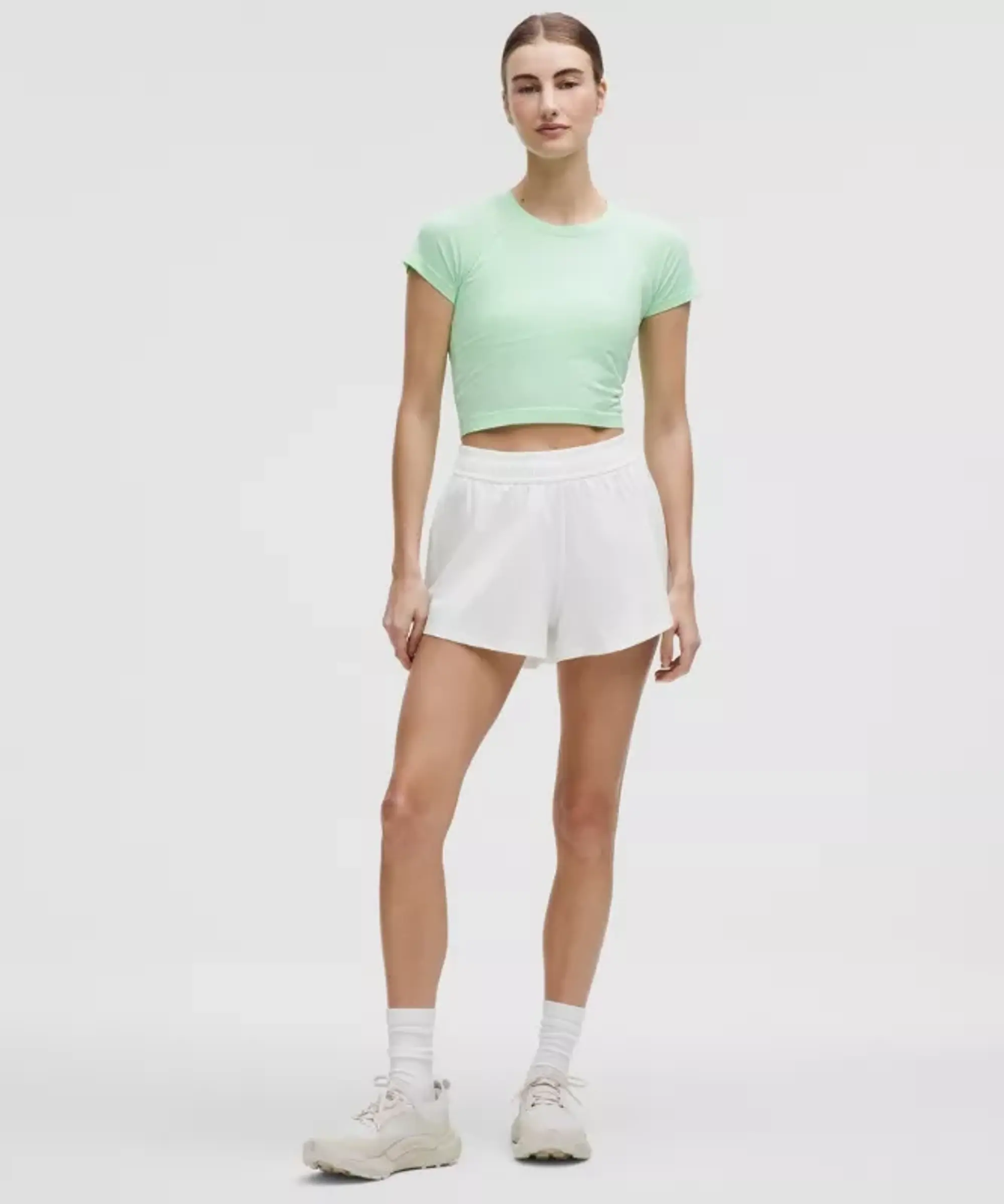 lululemon – Women's Pace Crush High-Rise Shorts – 2.5" – Color White – Size L