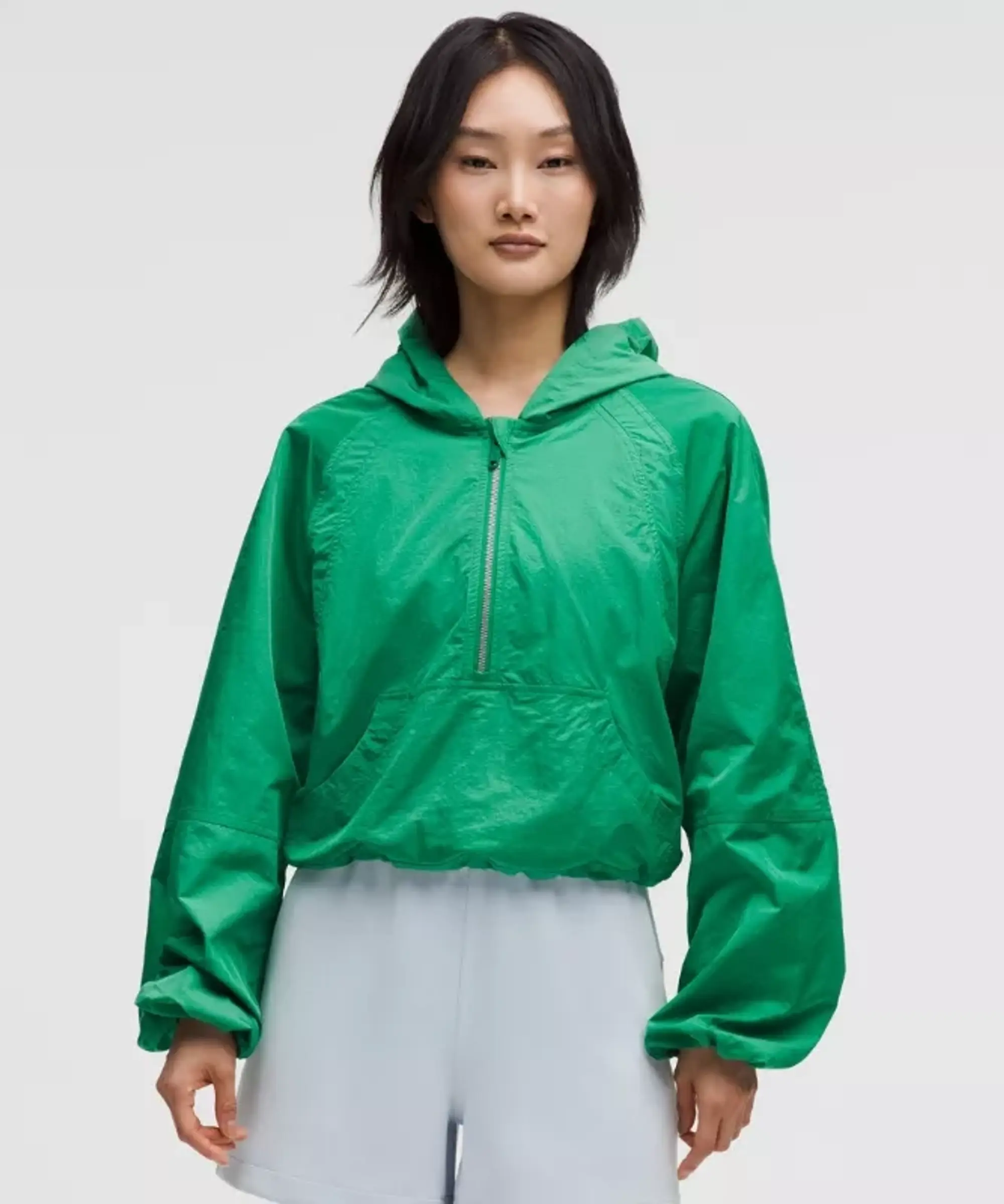 lululemon – Women's Scuba Cropped Anorak Jacket – Color Green – Size 0