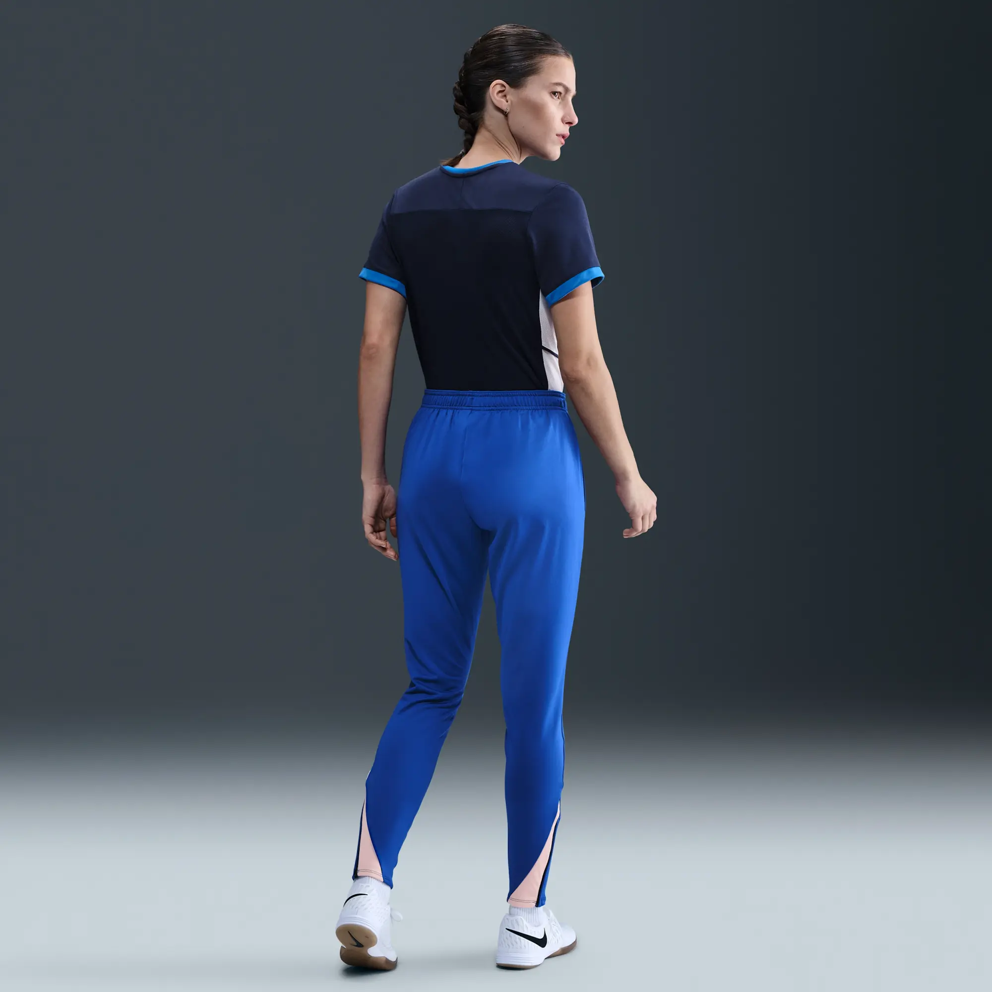 France Strike Women's Nike Dri-FIT Football Knit Pants - Blue - Sustainable Materials