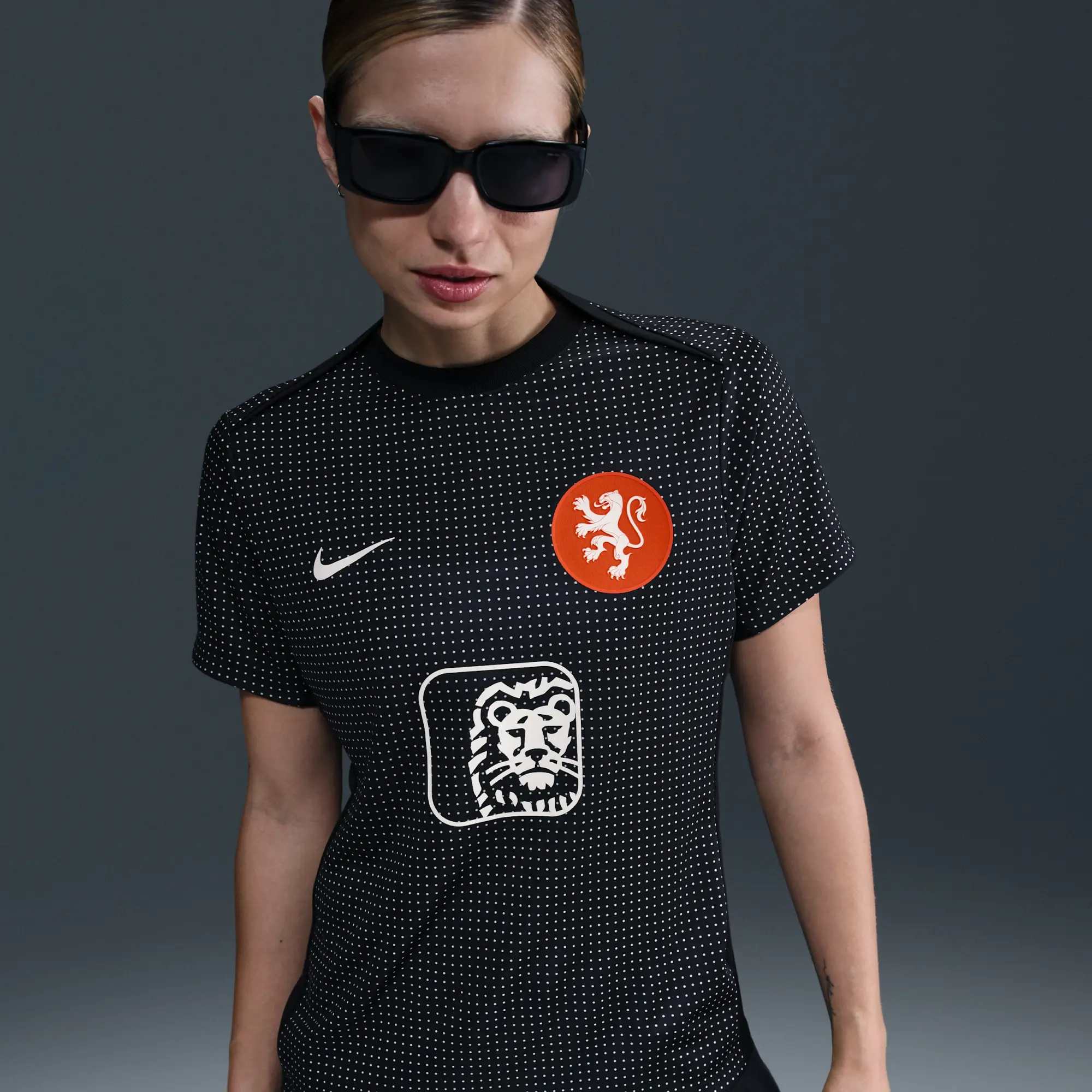 Nike Netherlands WEC 2025 Pre Match Shirt - Black - Womens
