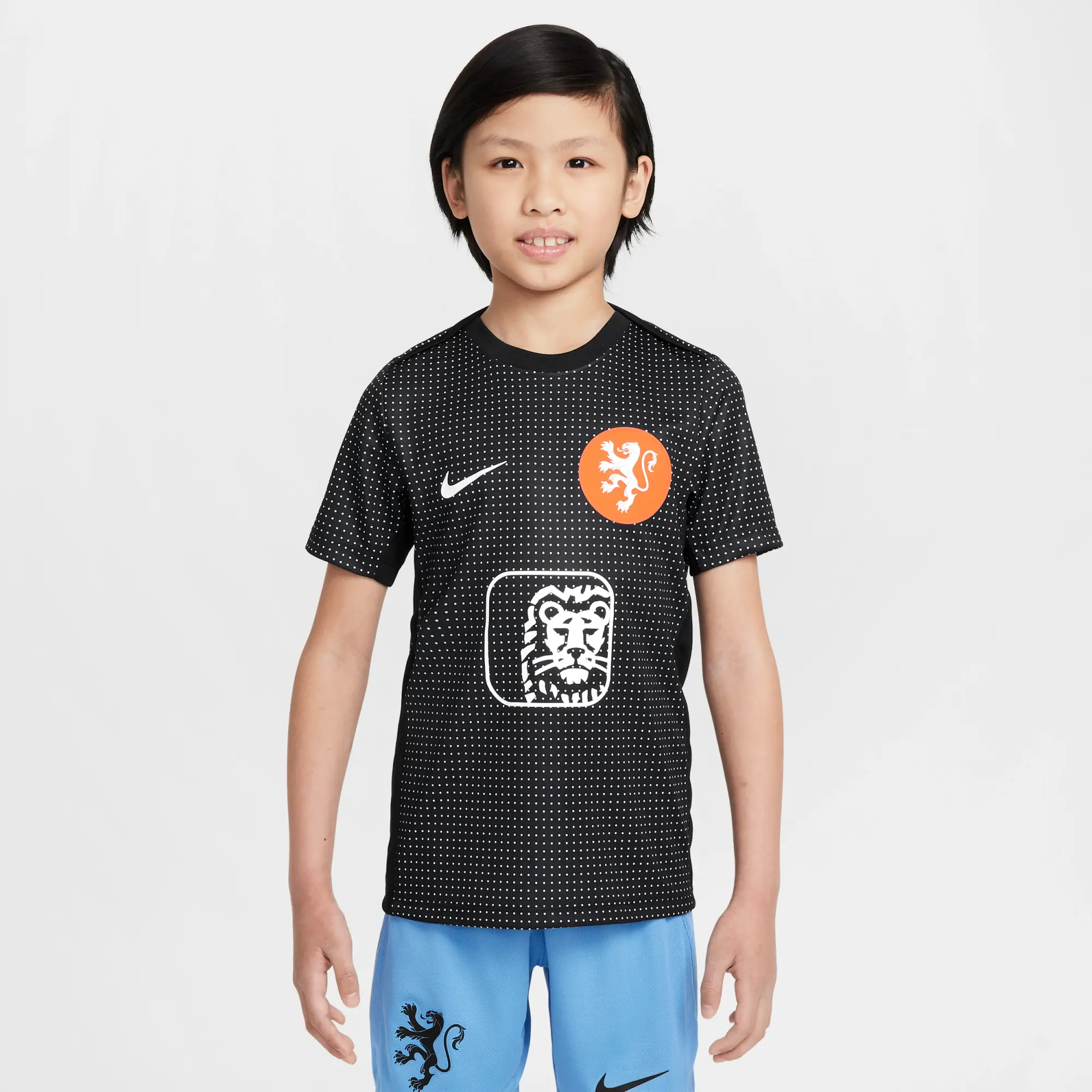 Nike Netherlands WEC 2025 Pre Match Shirt Junior - Black - Kids