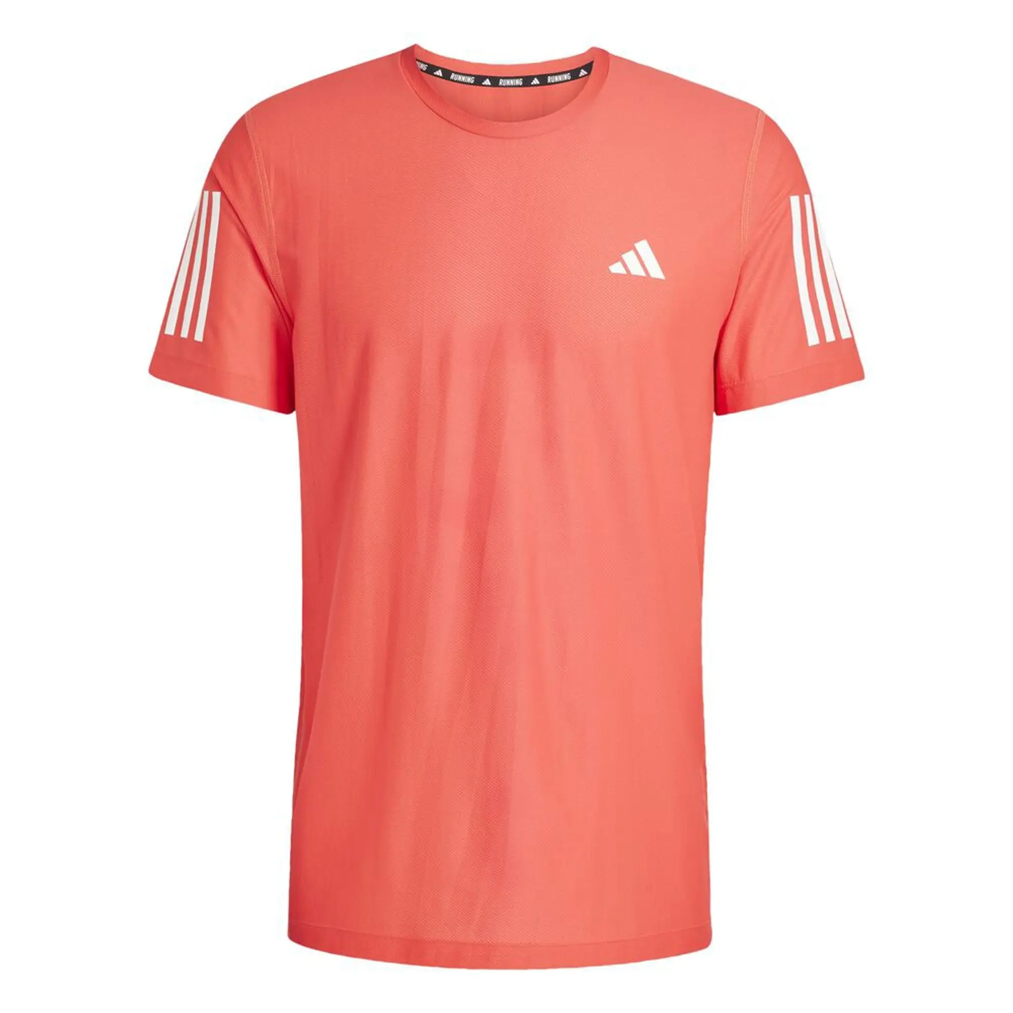 adidas Own The Run Tee Running Shirt Men - Coral