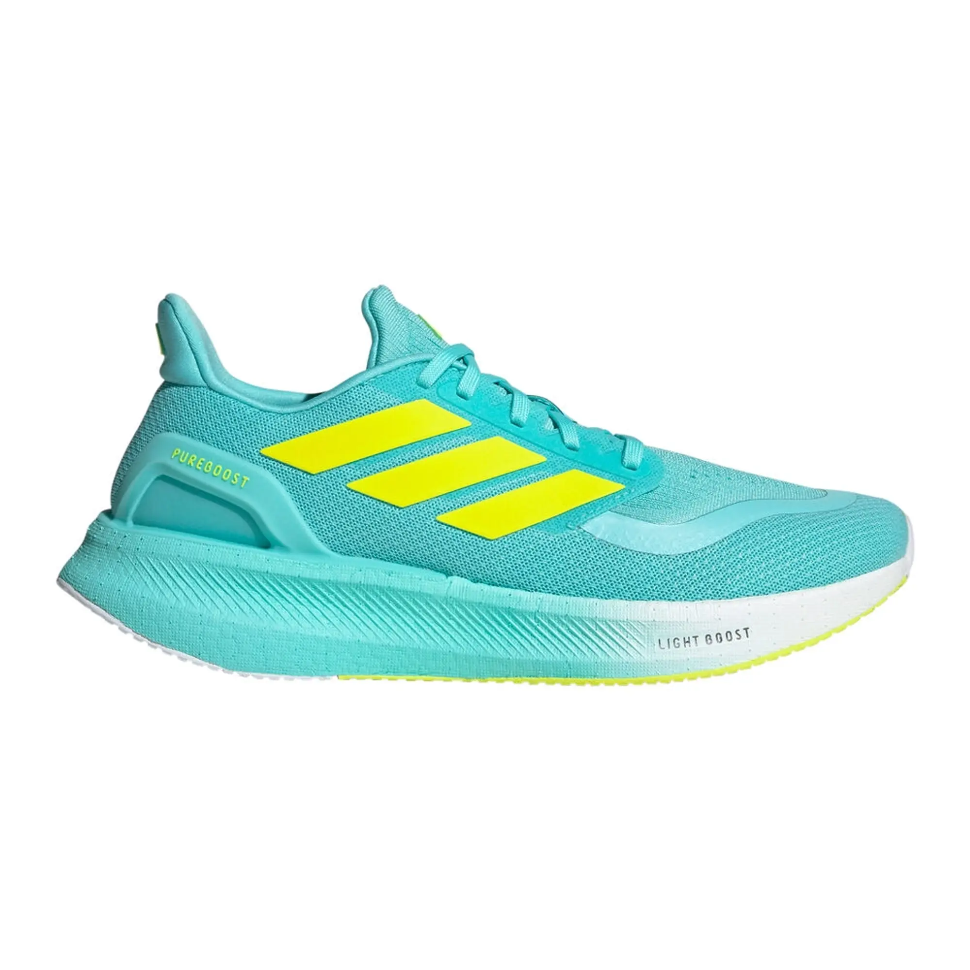 adidas Pureboost 5 Neutral Running Shoe Men - Mint, Neon Yellow