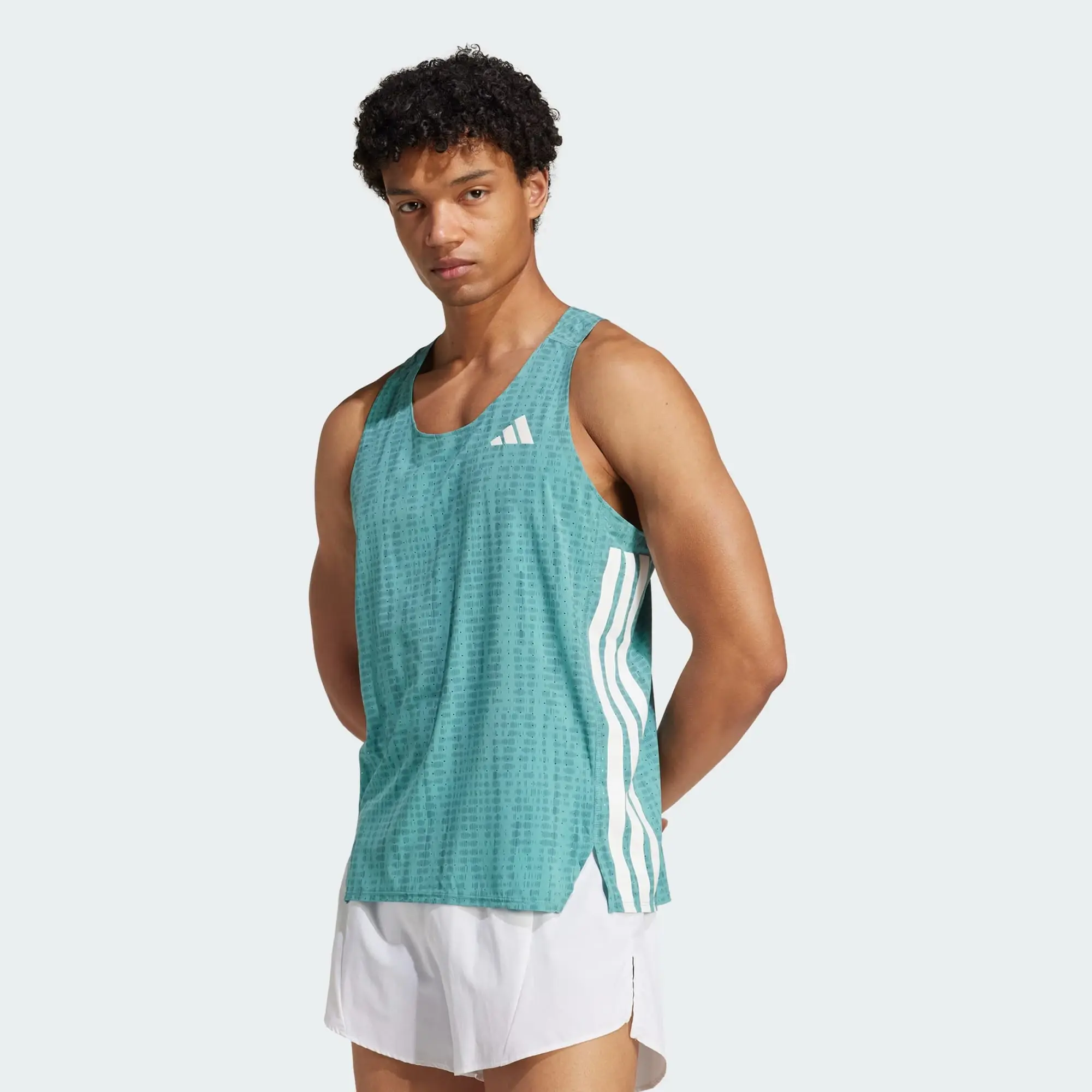 adidas adizero Singlet Powder Teal Preloved Teal