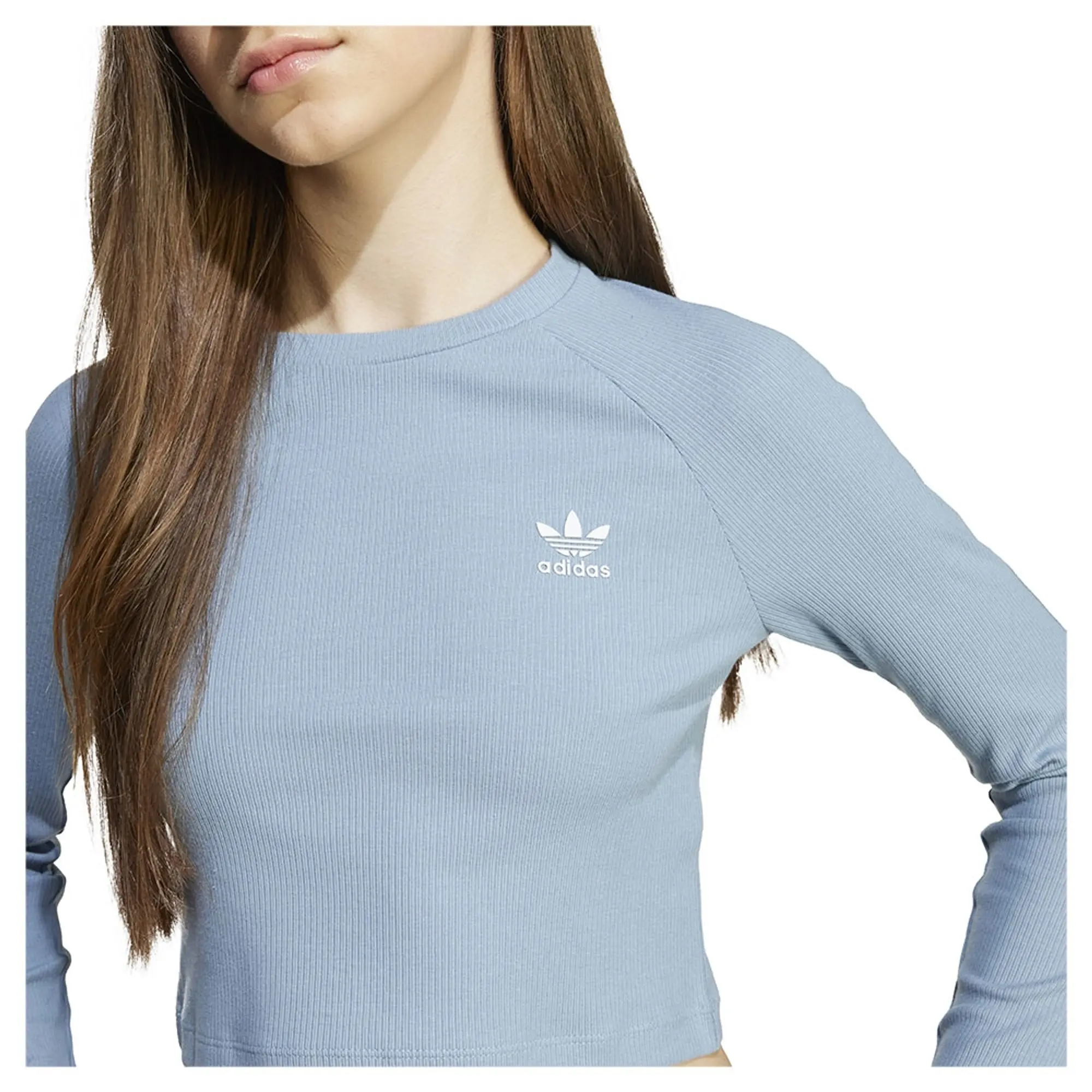 Adidas Originals Rib Crop Long Sleeve T-shirt