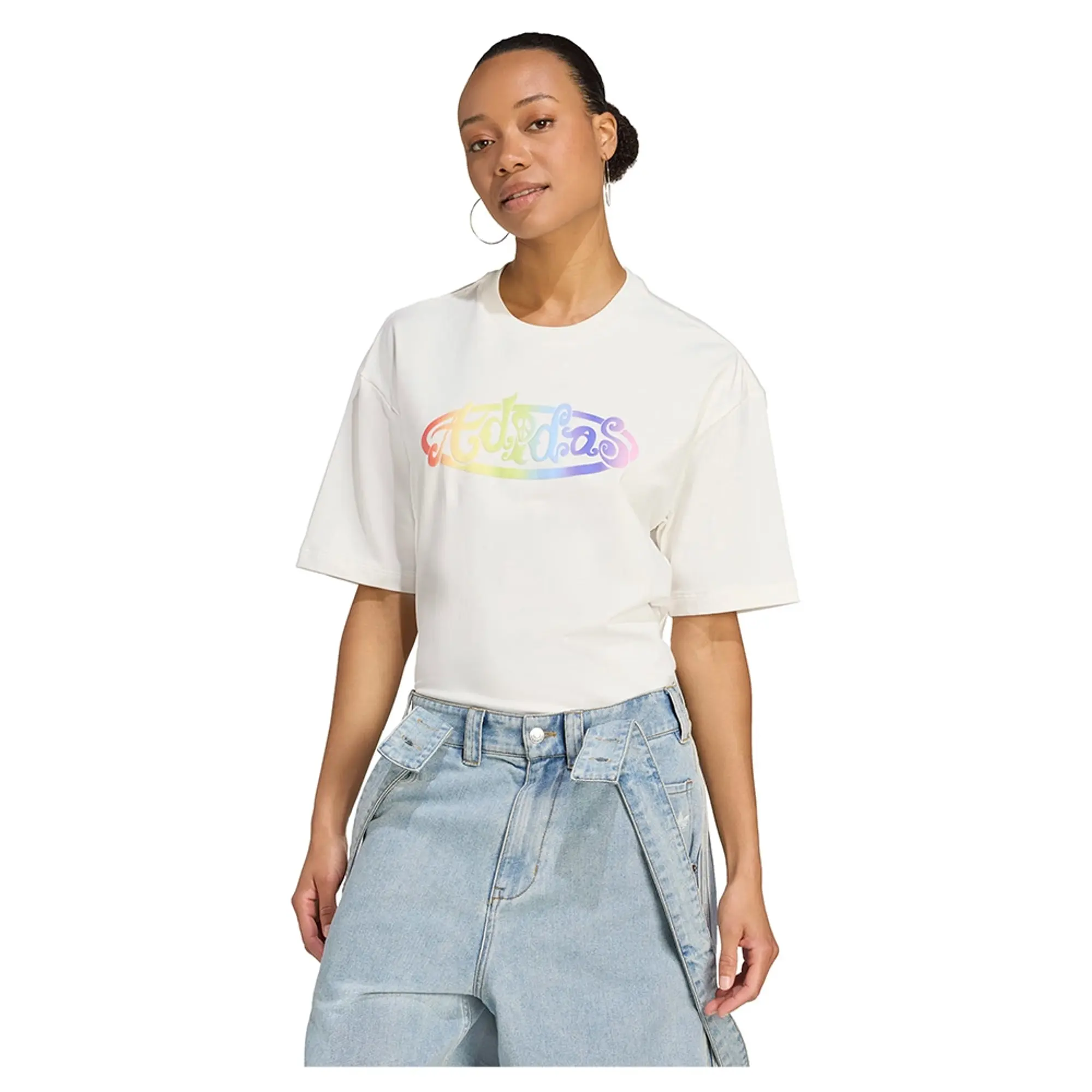 Adidas Originals X Jeremy Scott Pride Graphic Short Sleeve T-shirt