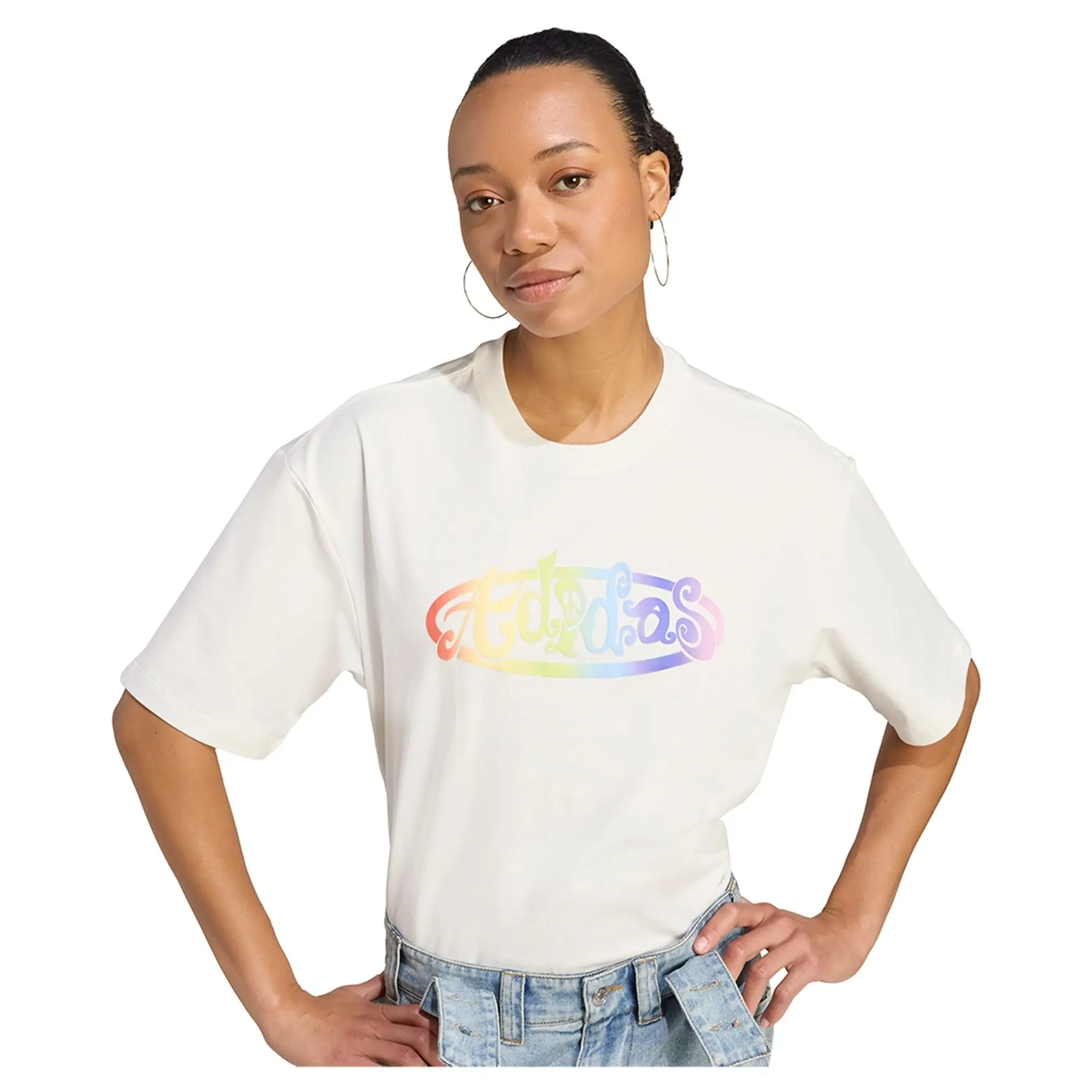Adidas Originals X Jeremy Scott Pride Graphic Short Sleeve T-shirt