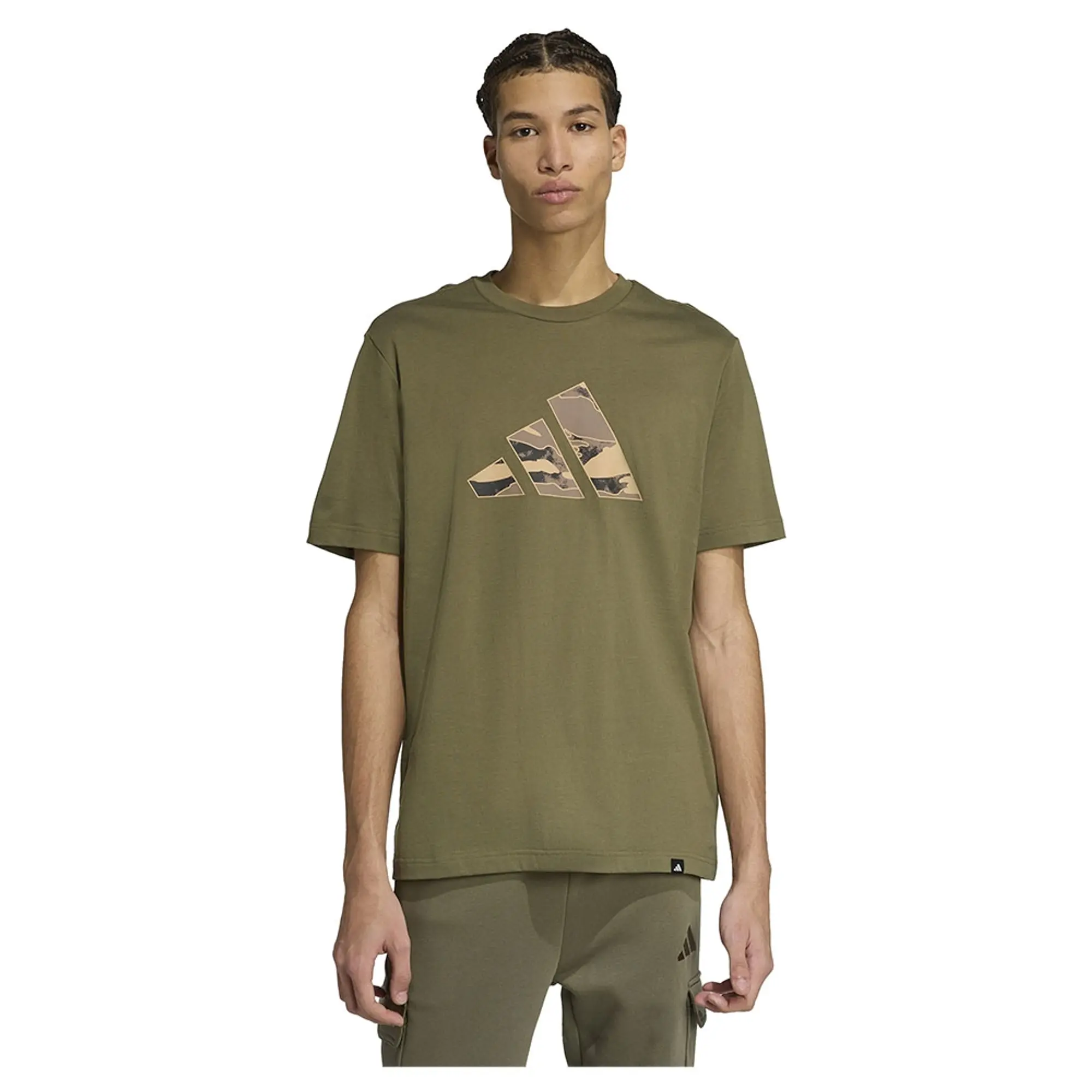 Adidas Camo Logo Graphic Short Sleeve T-shirt