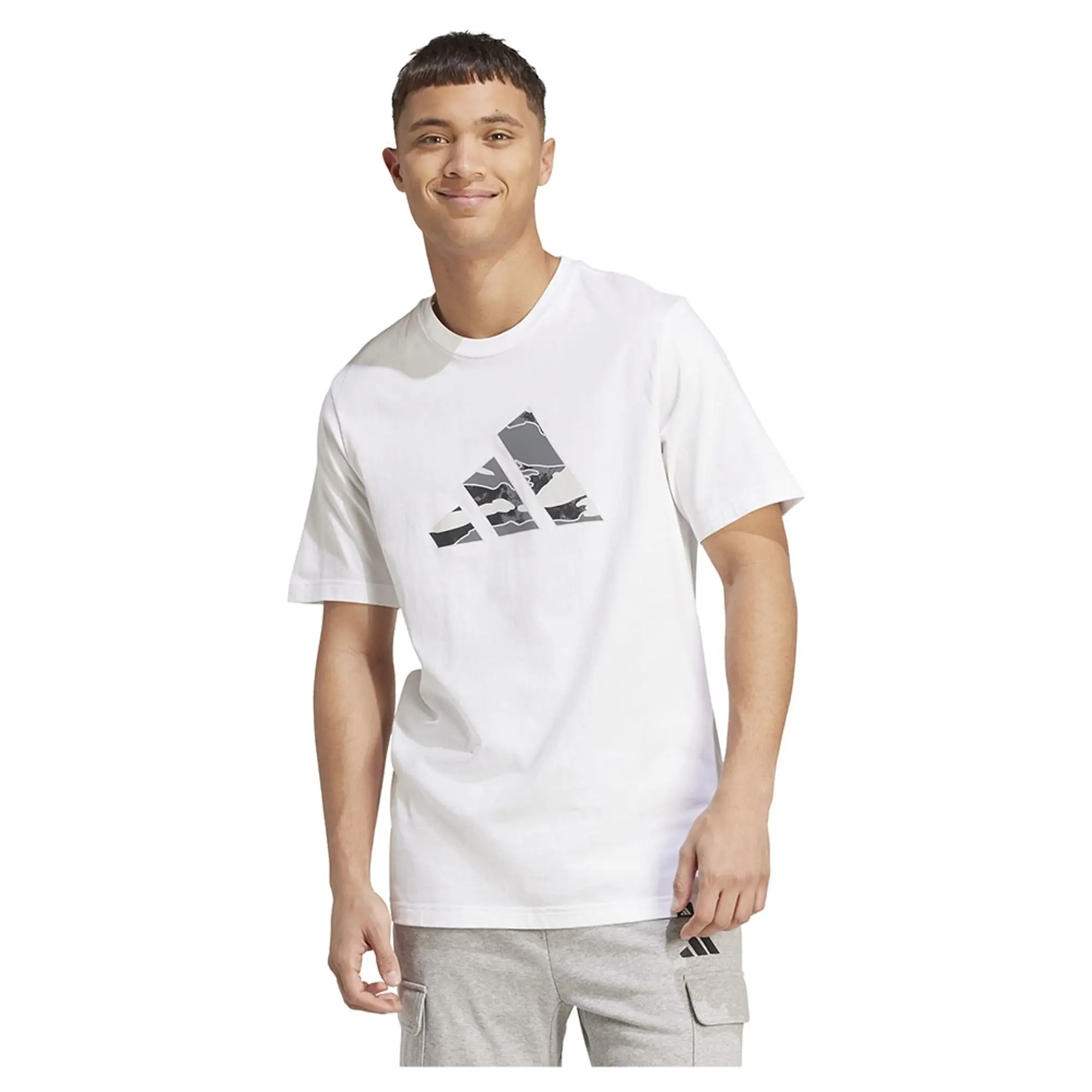 Adidas Camo Logo Graphic Short Sleeve T-shirt
