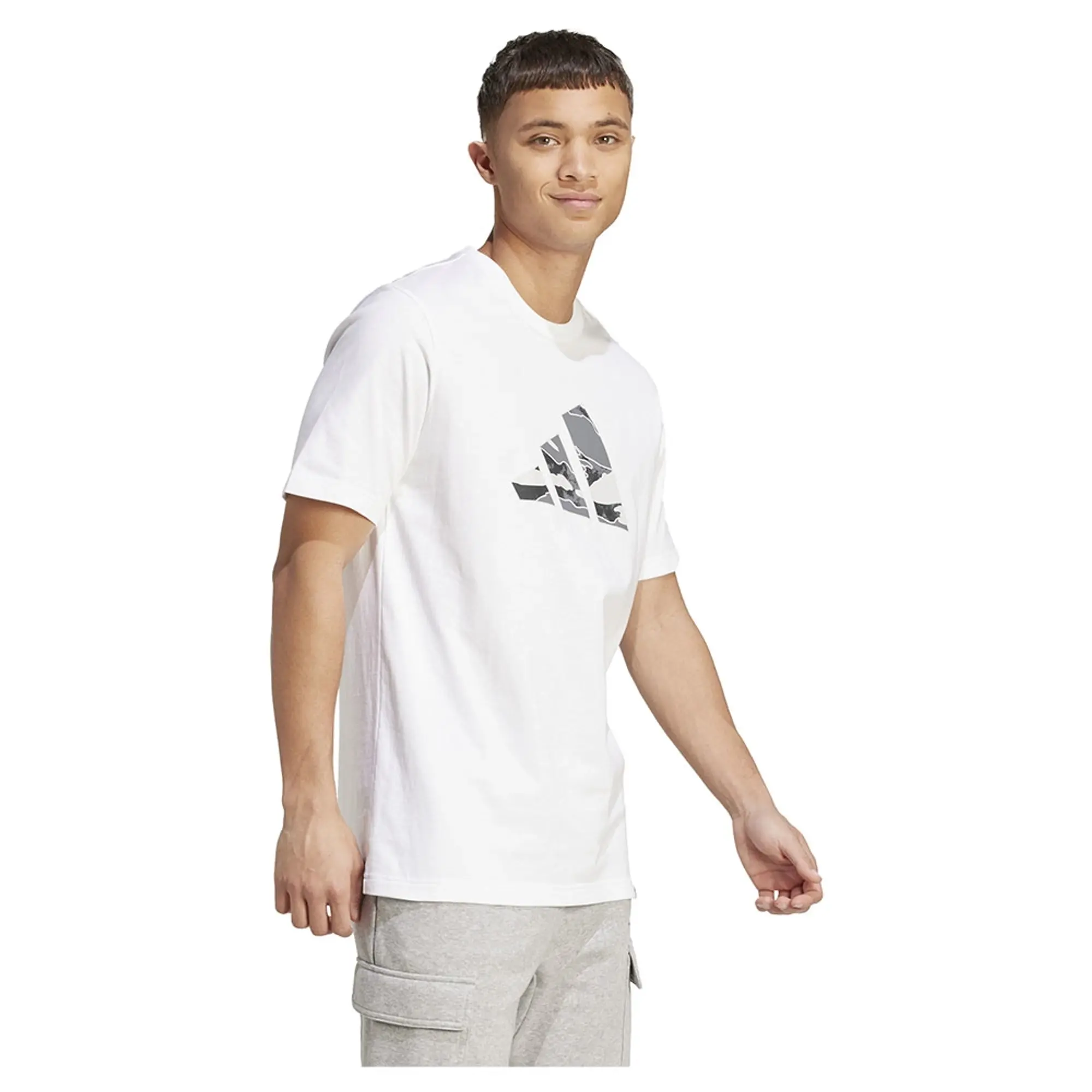 Adidas Camo Logo Graphic Short Sleeve T-shirt