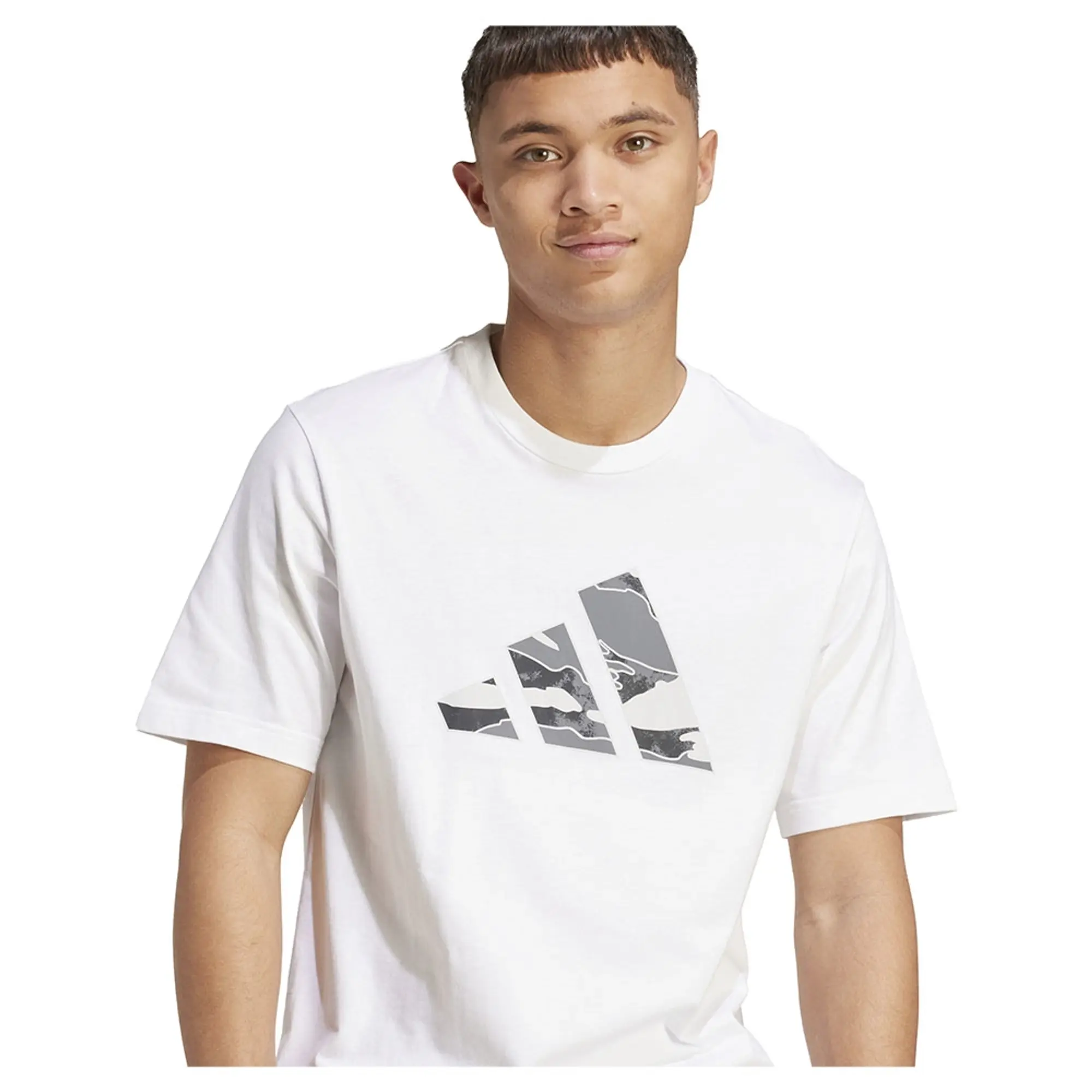 Adidas Camo Logo Graphic Short Sleeve T-shirt