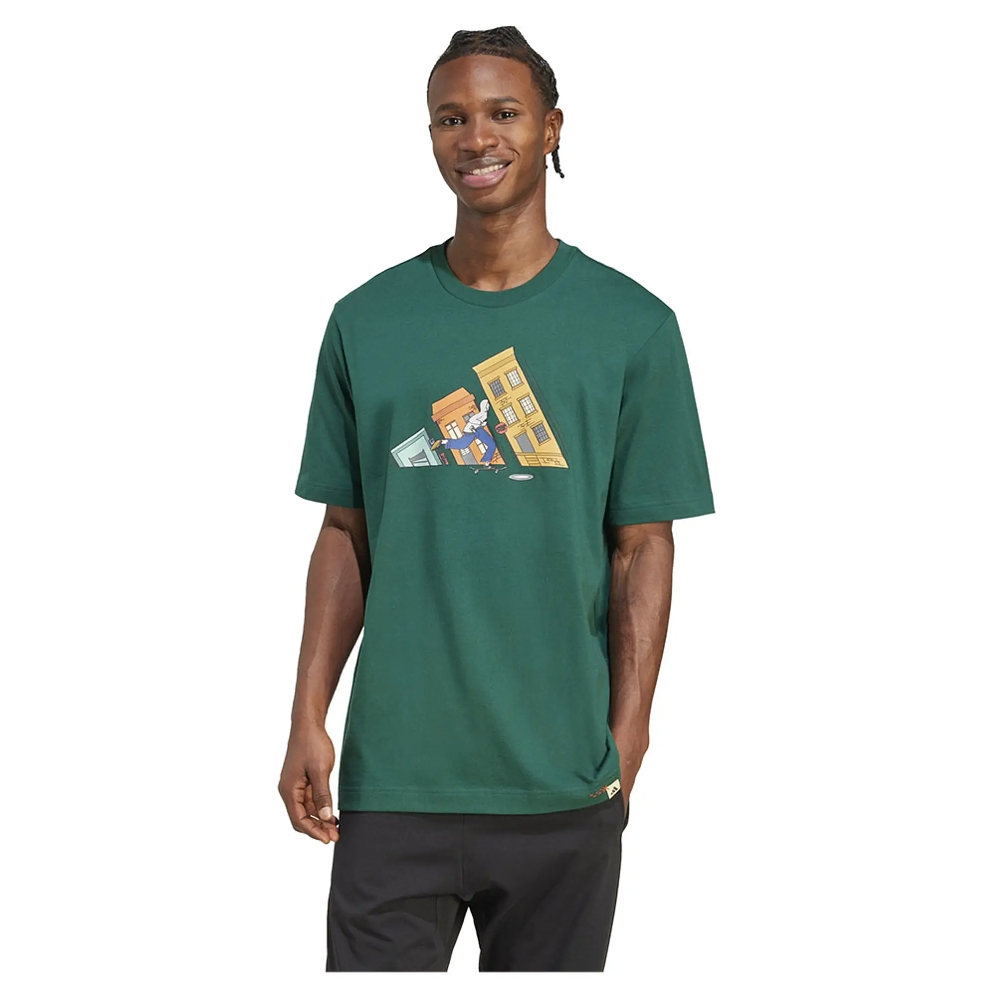 Adidas Doodle Hunt Skate Graphic Short Sleeve T-shirt
