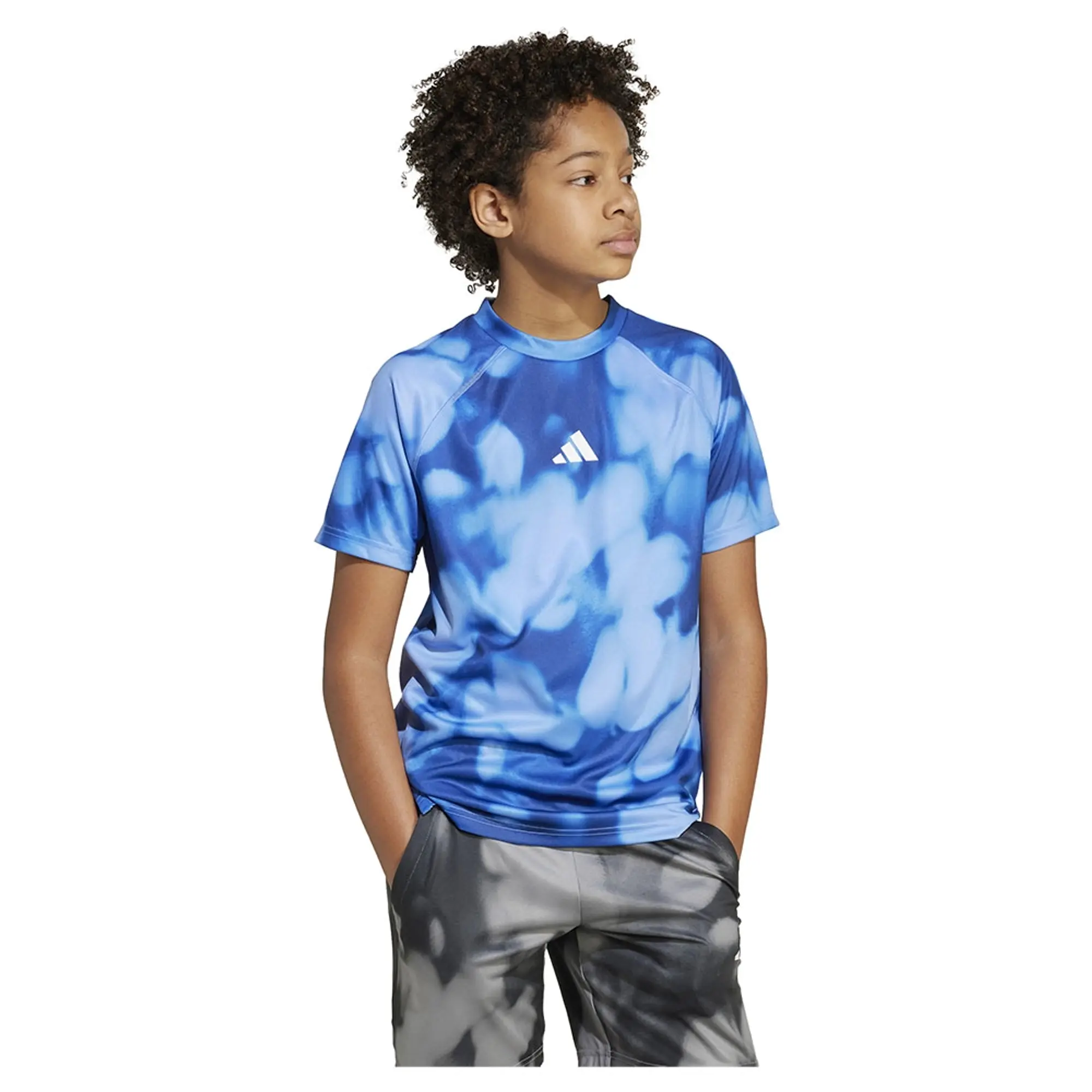 Adidas Training Allover Graphic Short Sleeve T-shirt