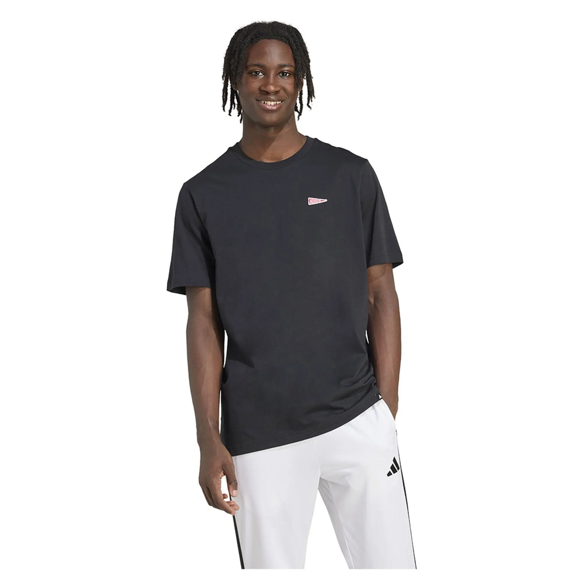 Adidas Pennant Trim Graphic Short Sleeve T-shirt