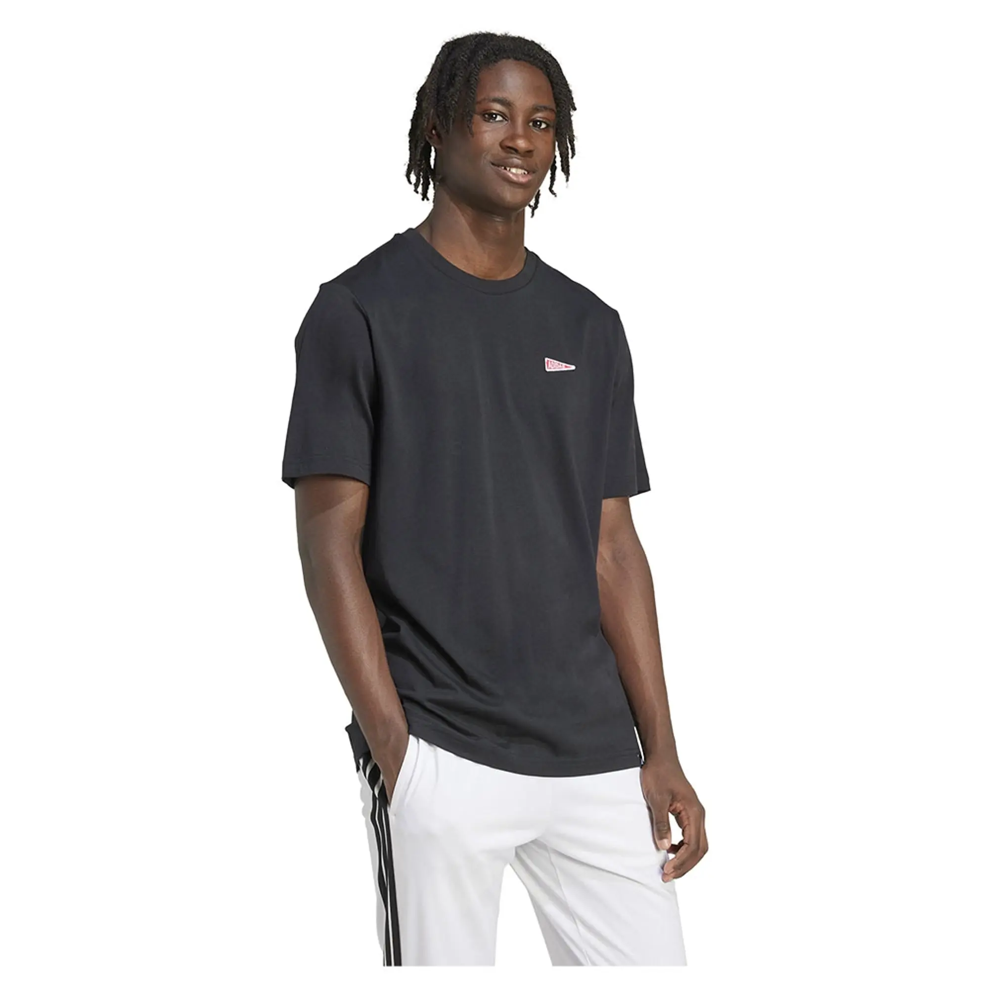 Adidas Pennant Trim Graphic Short Sleeve T-shirt