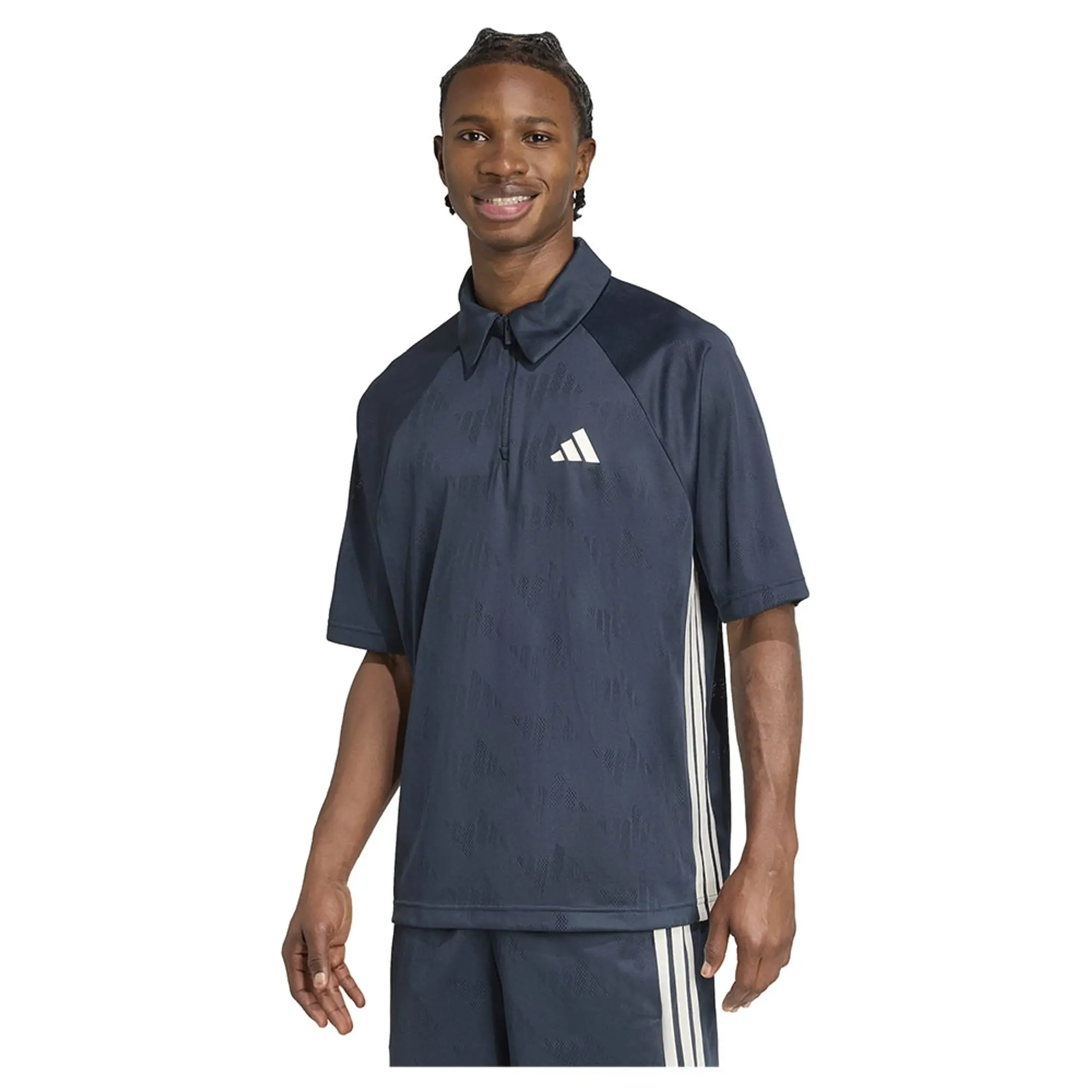 Adidas Stadium Jacquard Short Sleeve Polo