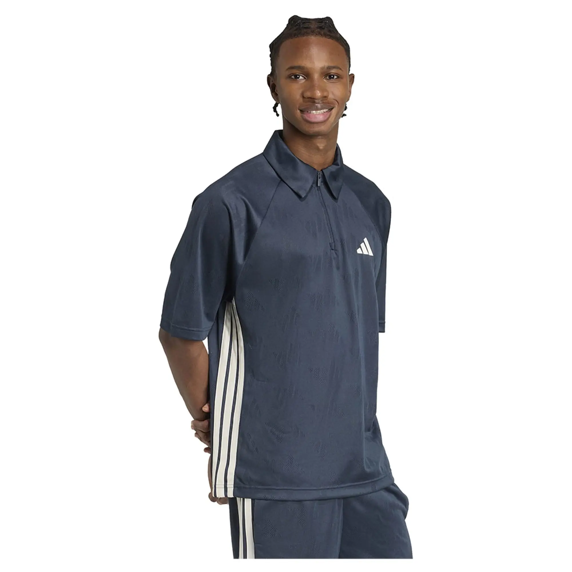 Adidas Stadium Jacquard Short Sleeve Polo