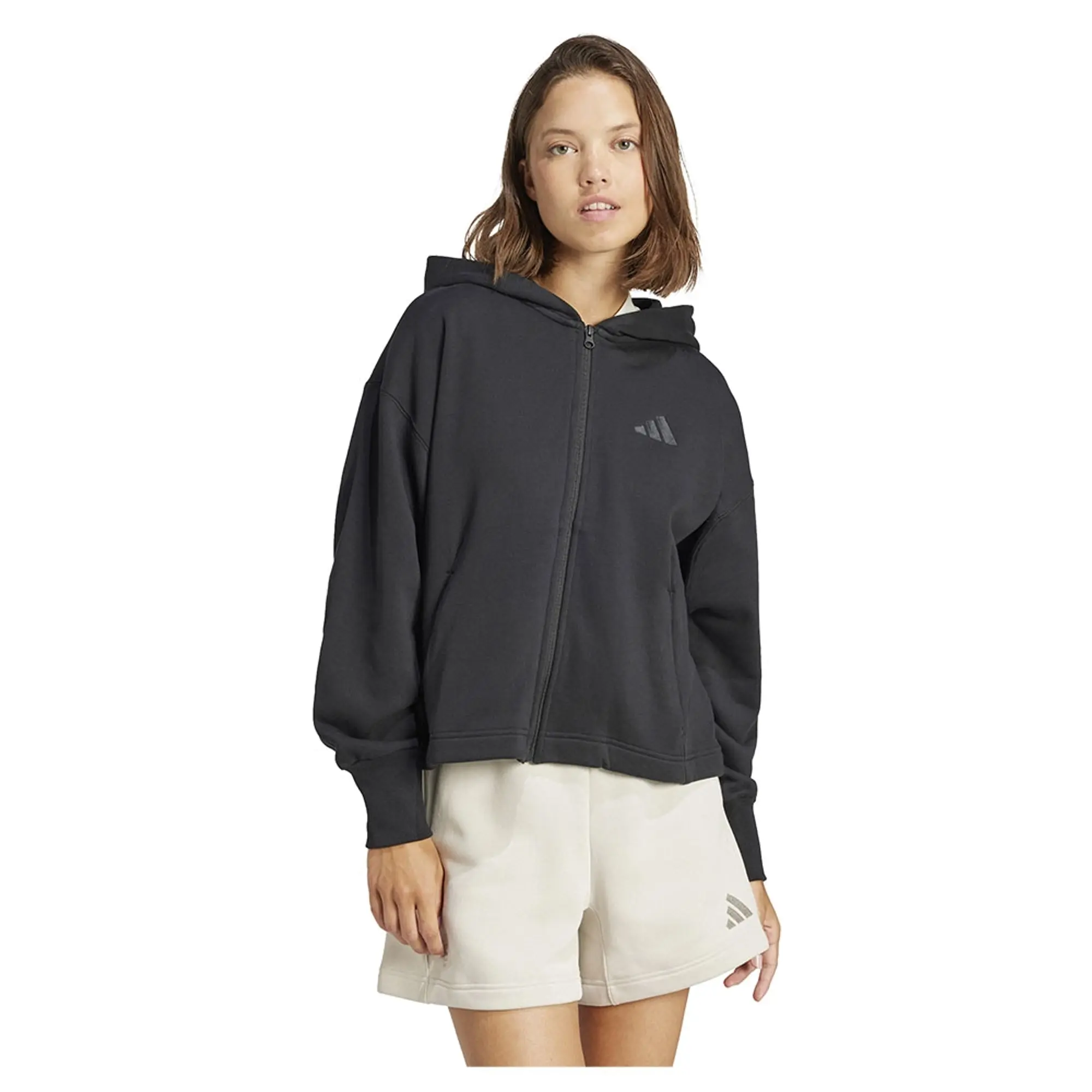 Adidas All Szn French Terry Loose Full Zip Sweatshirt