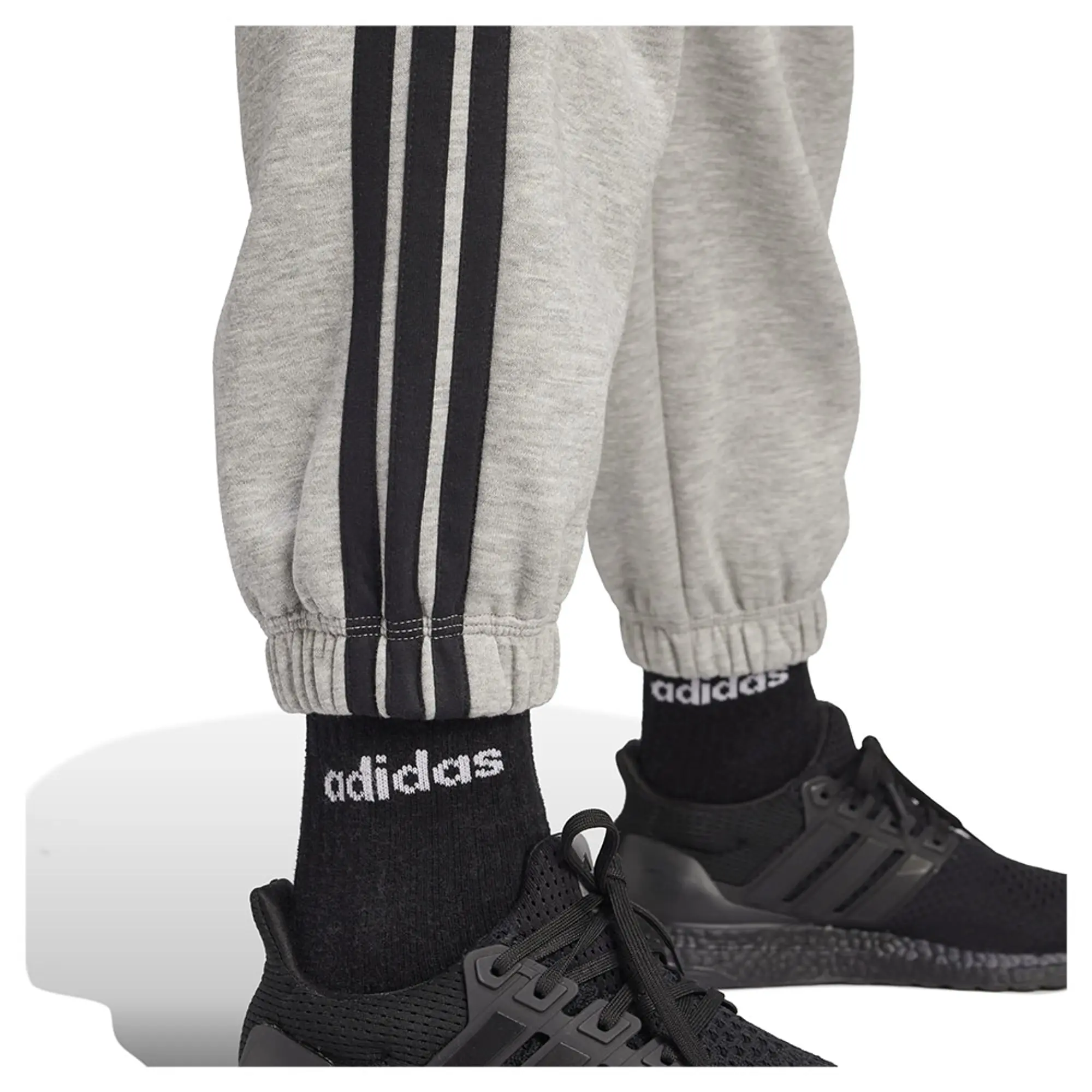 Adidas Essentials 3 Stripes Fleece Loose-fit Joggers