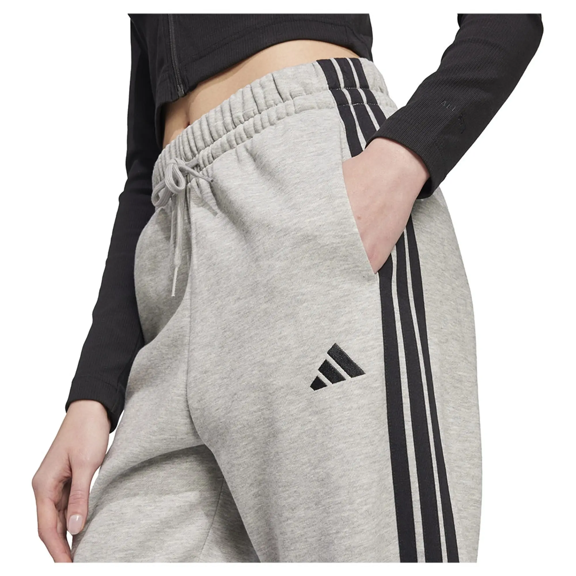 Adidas Essentials 3 Stripes Fleece Loose-fit Joggers