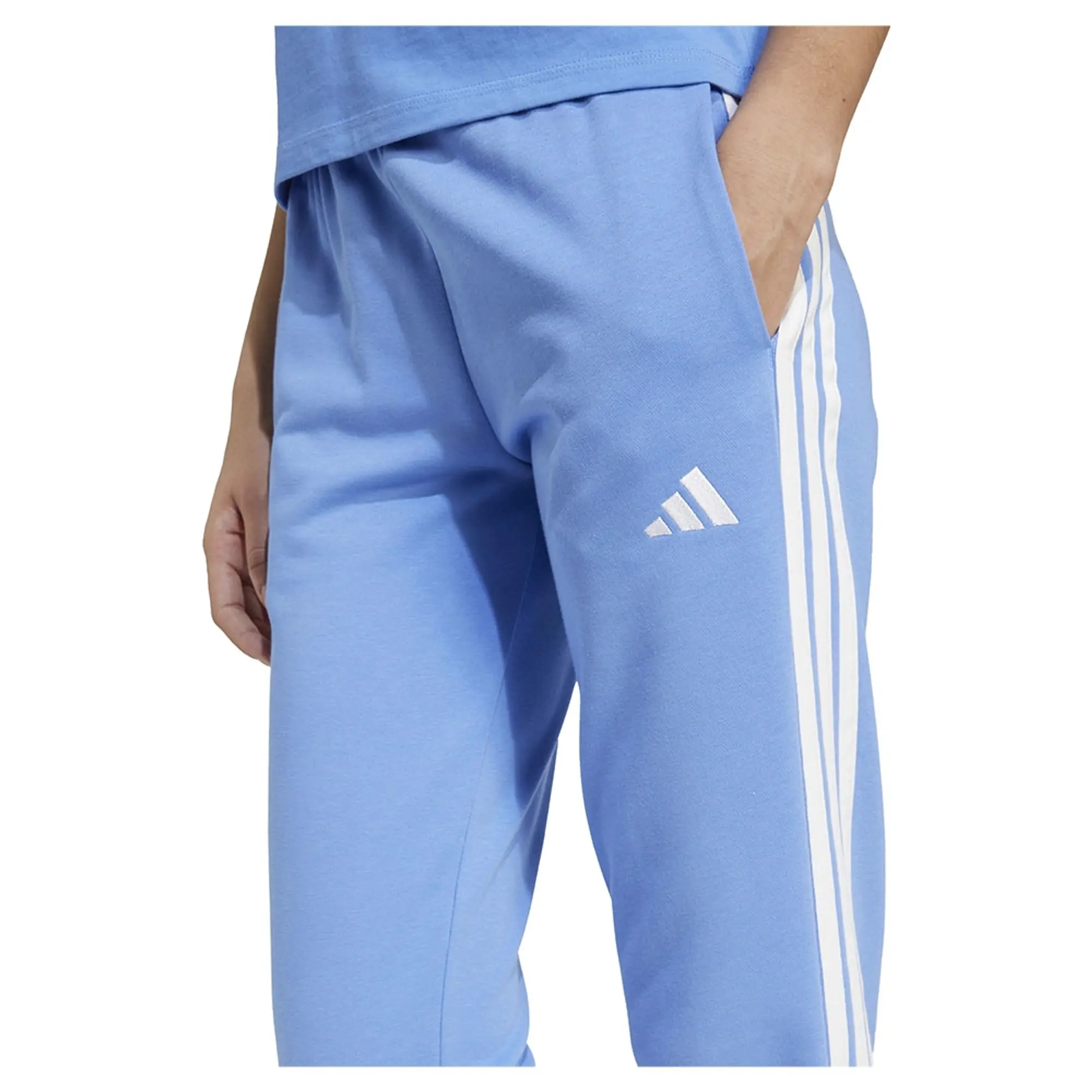 Adidas Essentials 3 Stripes French Terry Cuffed Joggers