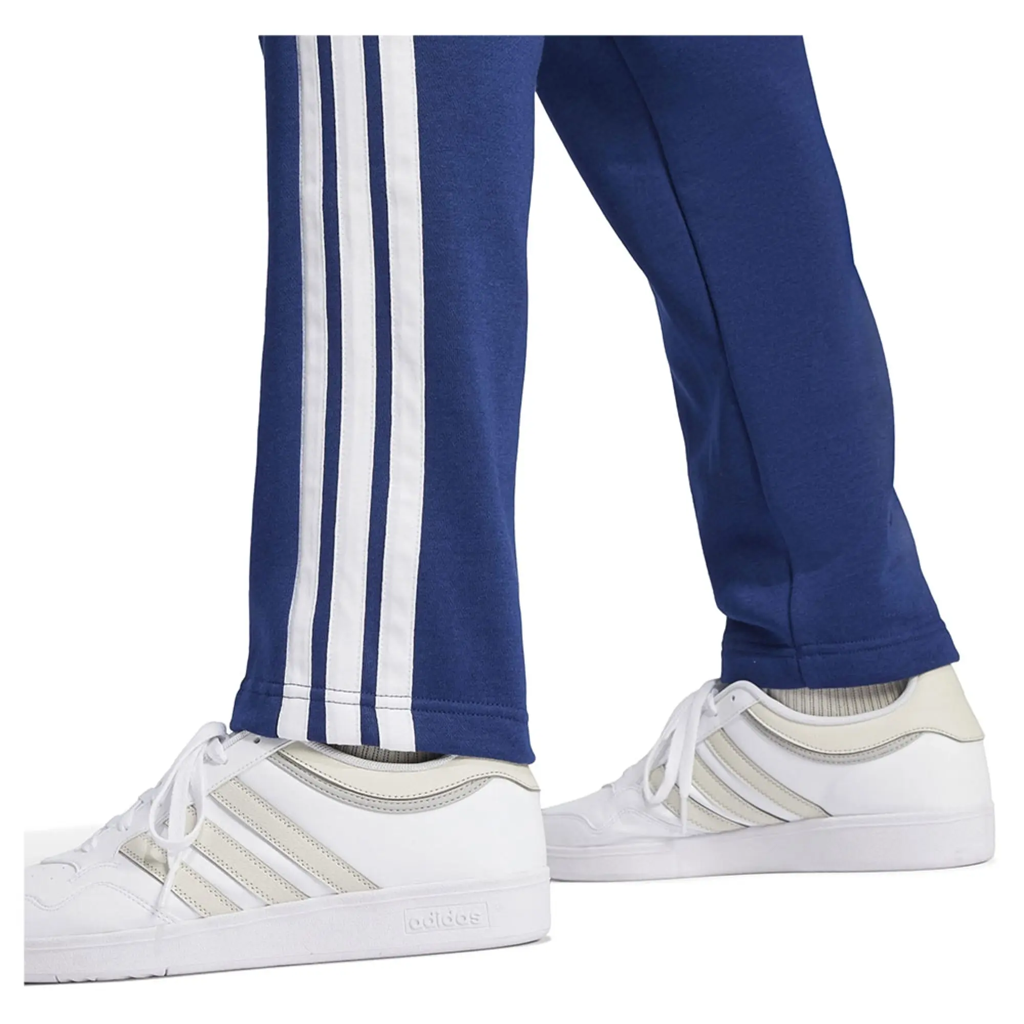 Adidas Essentials 3 Stripes Open Hem Fleece Joggers