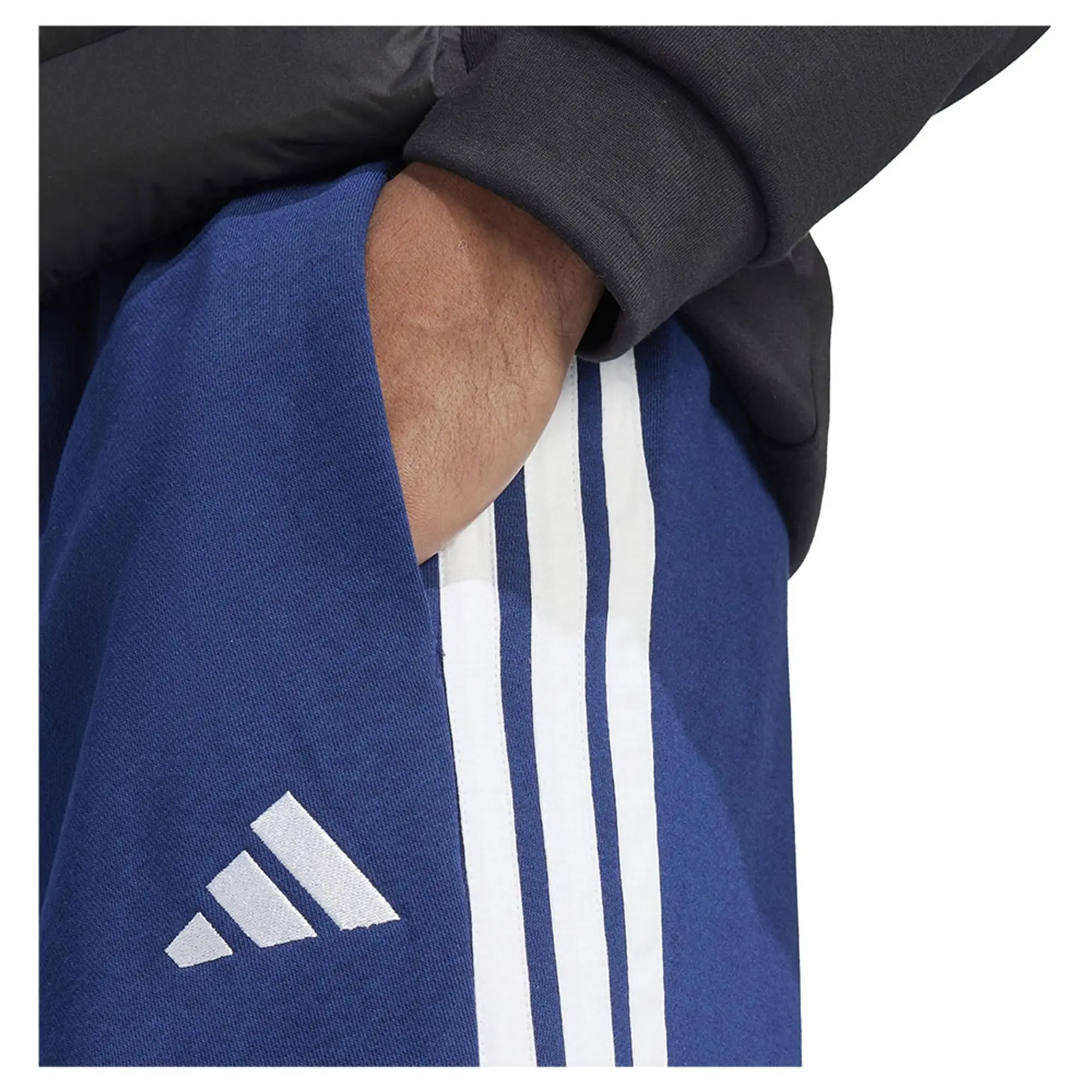 Adidas Essentials 3 Stripes Open Hem Fleece Joggers