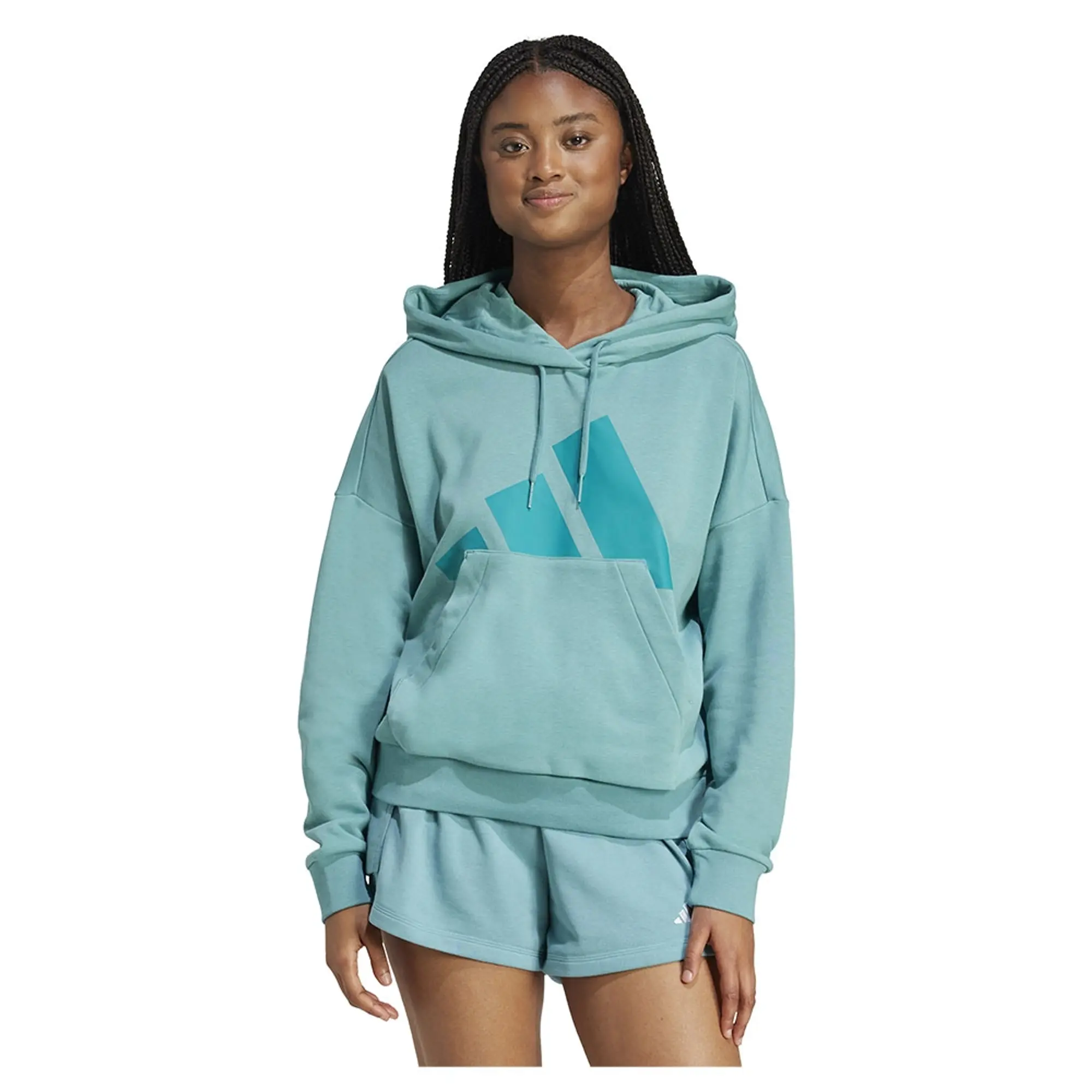 Adidas Essentials Big Logo French Terry Loose Hoodie