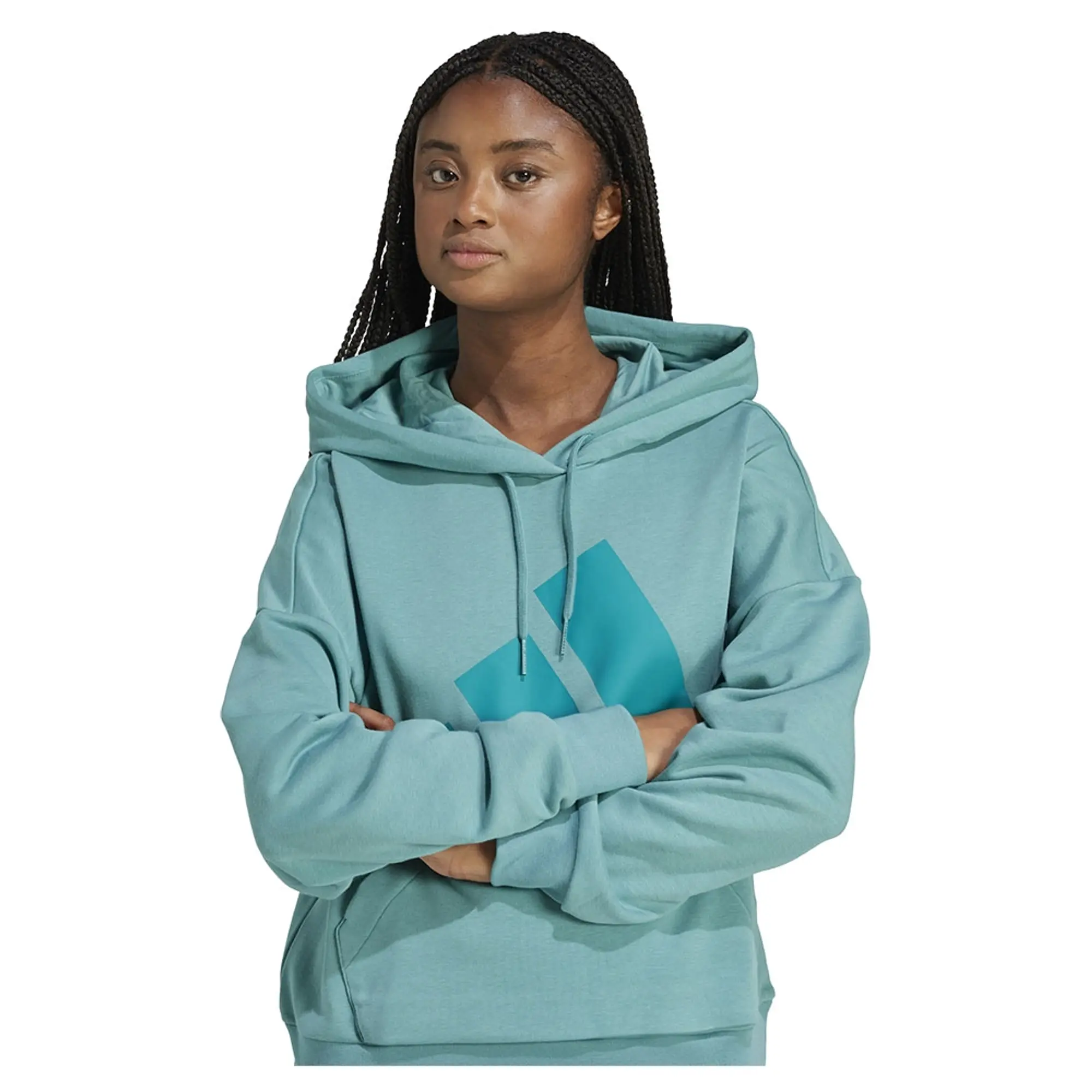 Adidas Essentials Big Logo French Terry Loose Hoodie