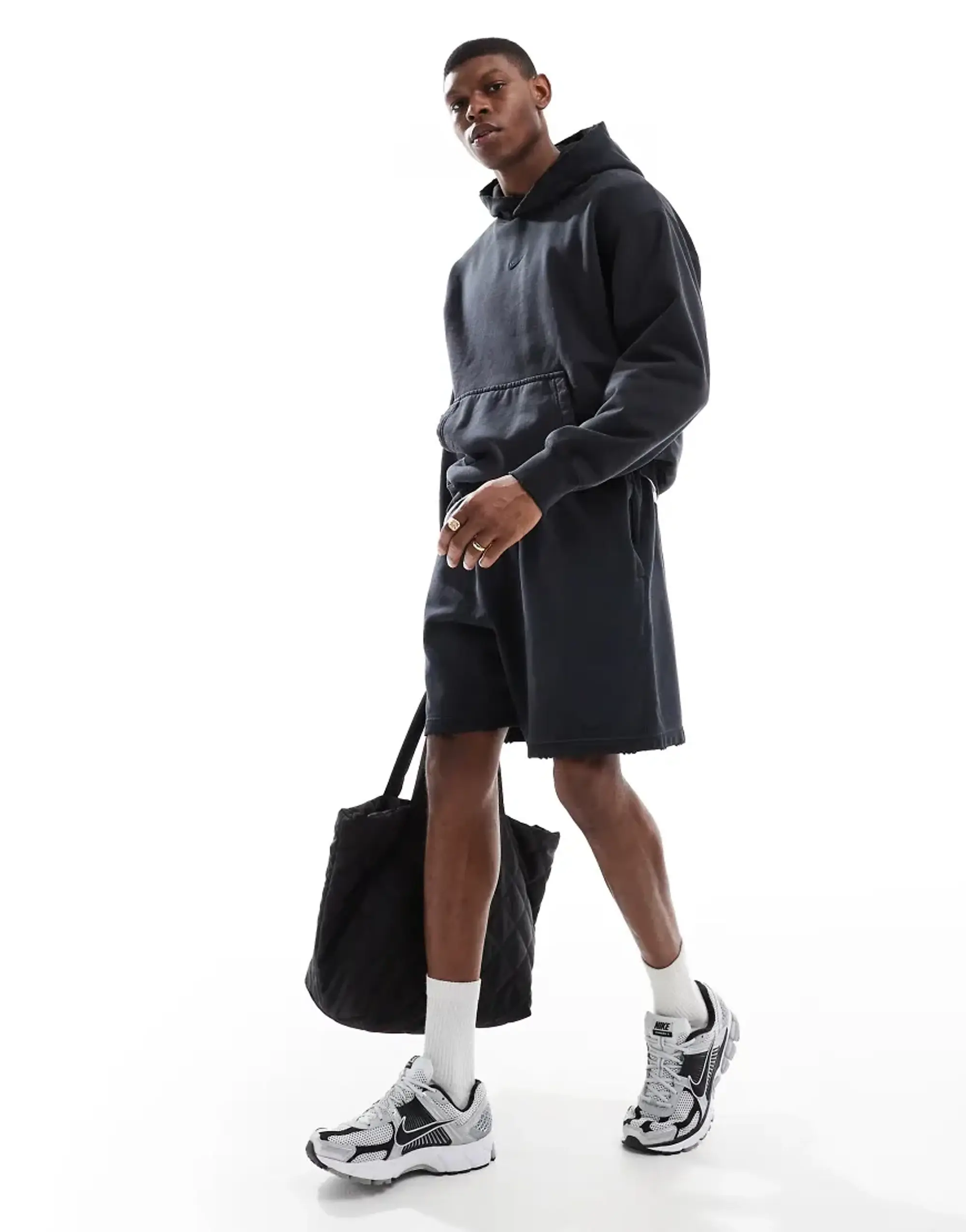 Shorts Nike Solo Swoosh Men's French Terry Shorts Black/ Black Xl
