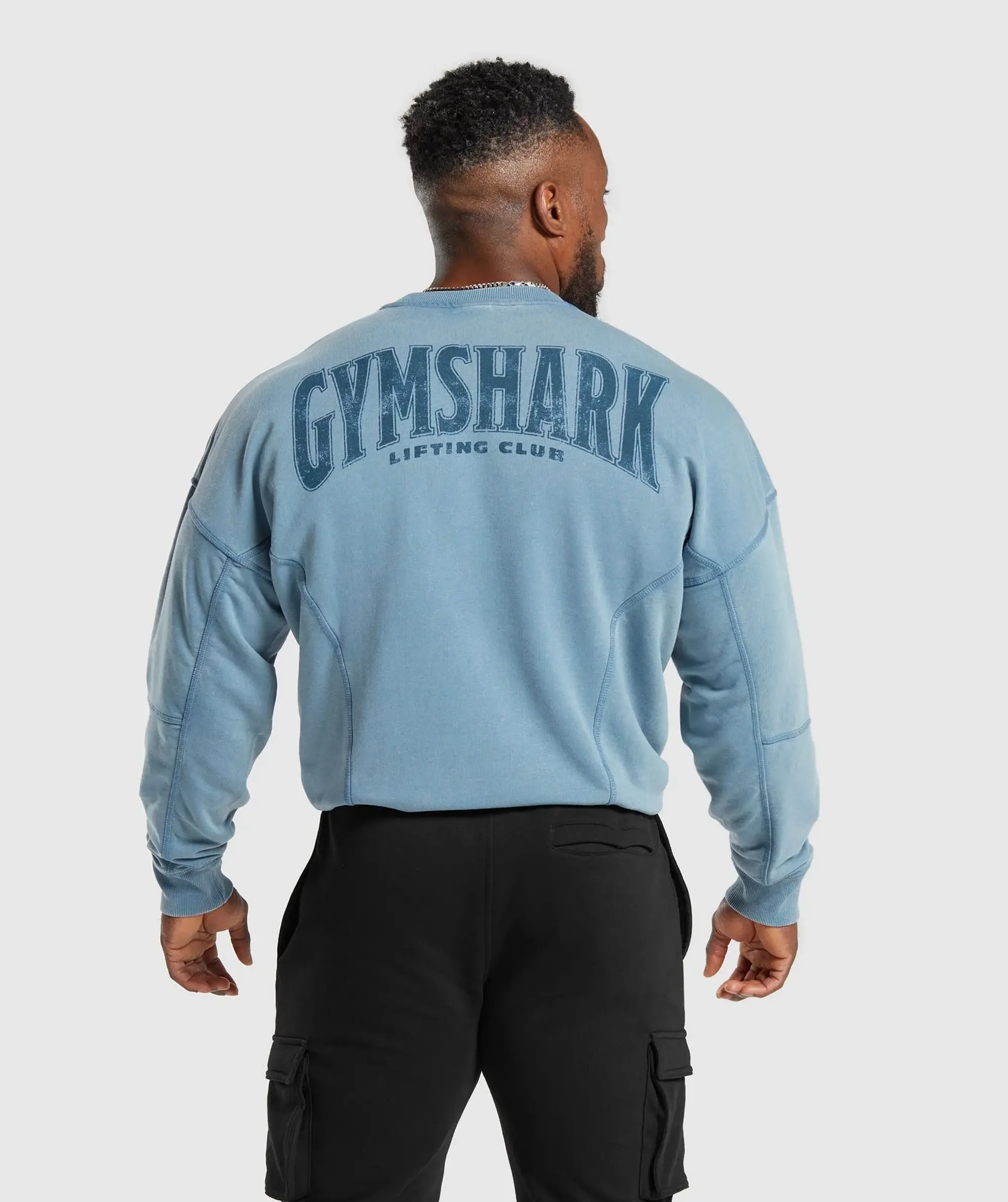  Heritage Washed Crew - Faded Blue