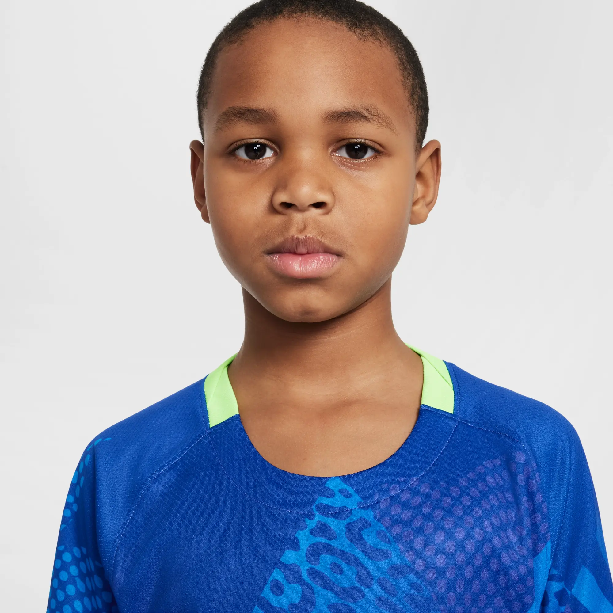 Brazil 2025 Stadium Away (Women's Team) Older Kids' Nike Dri-FIT Football Replica Shirt - Blue - Polyester