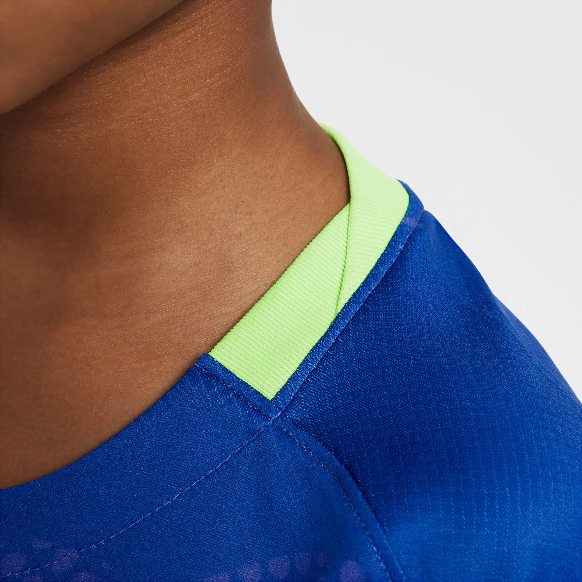 Brazil 2025 Stadium Away (Women's Team) Older Kids' Nike Dri-FIT Football Replica Shirt - Blue - Polyester