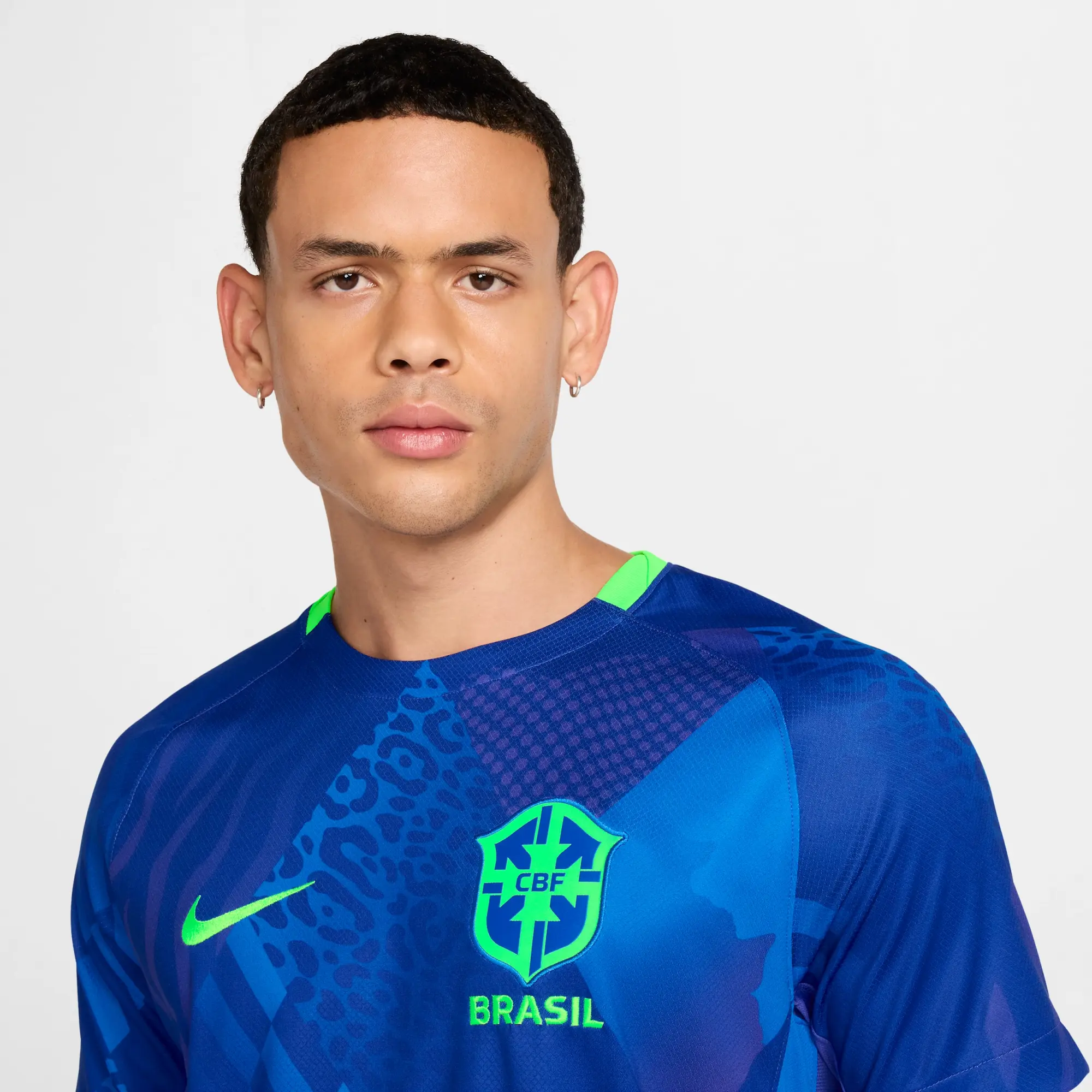 Brazil 2025 Stadium Away (Women's Team) Men's Nike Dri-FIT Football Replica Shirt - Blue - Polyester