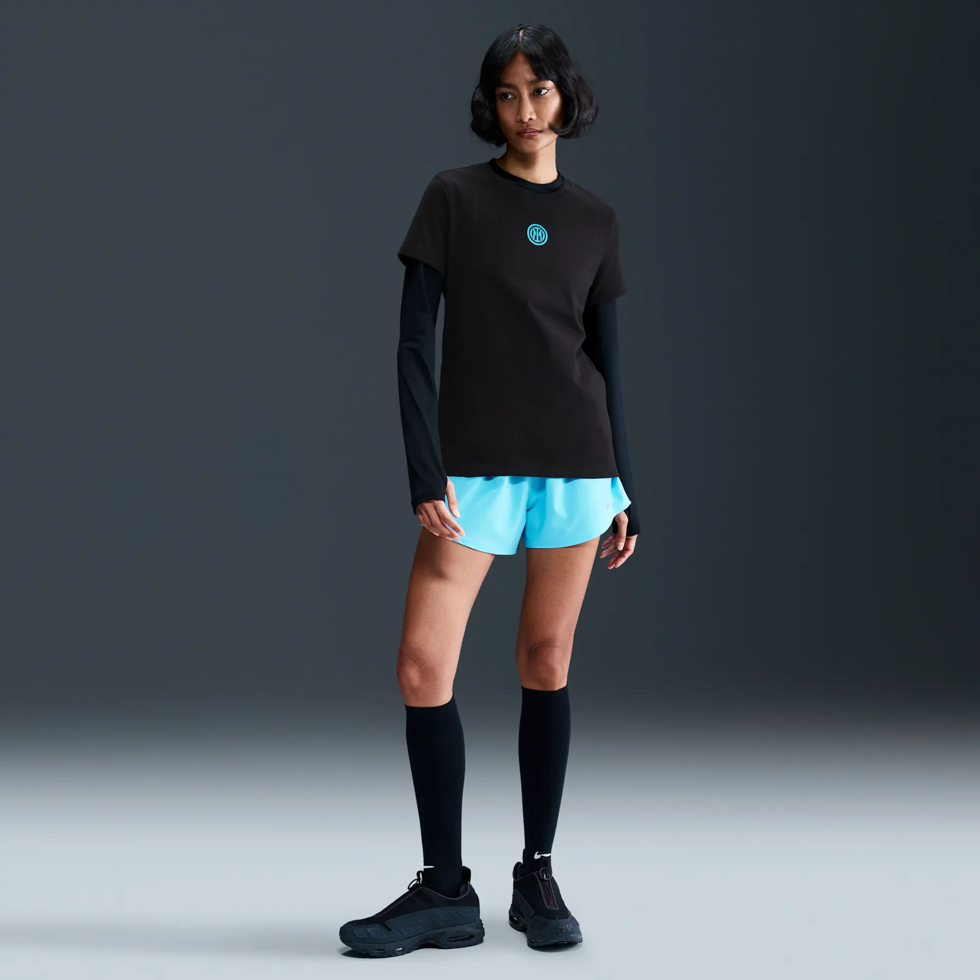 Inter Milan Women's Nike Football T-Shirt - Black