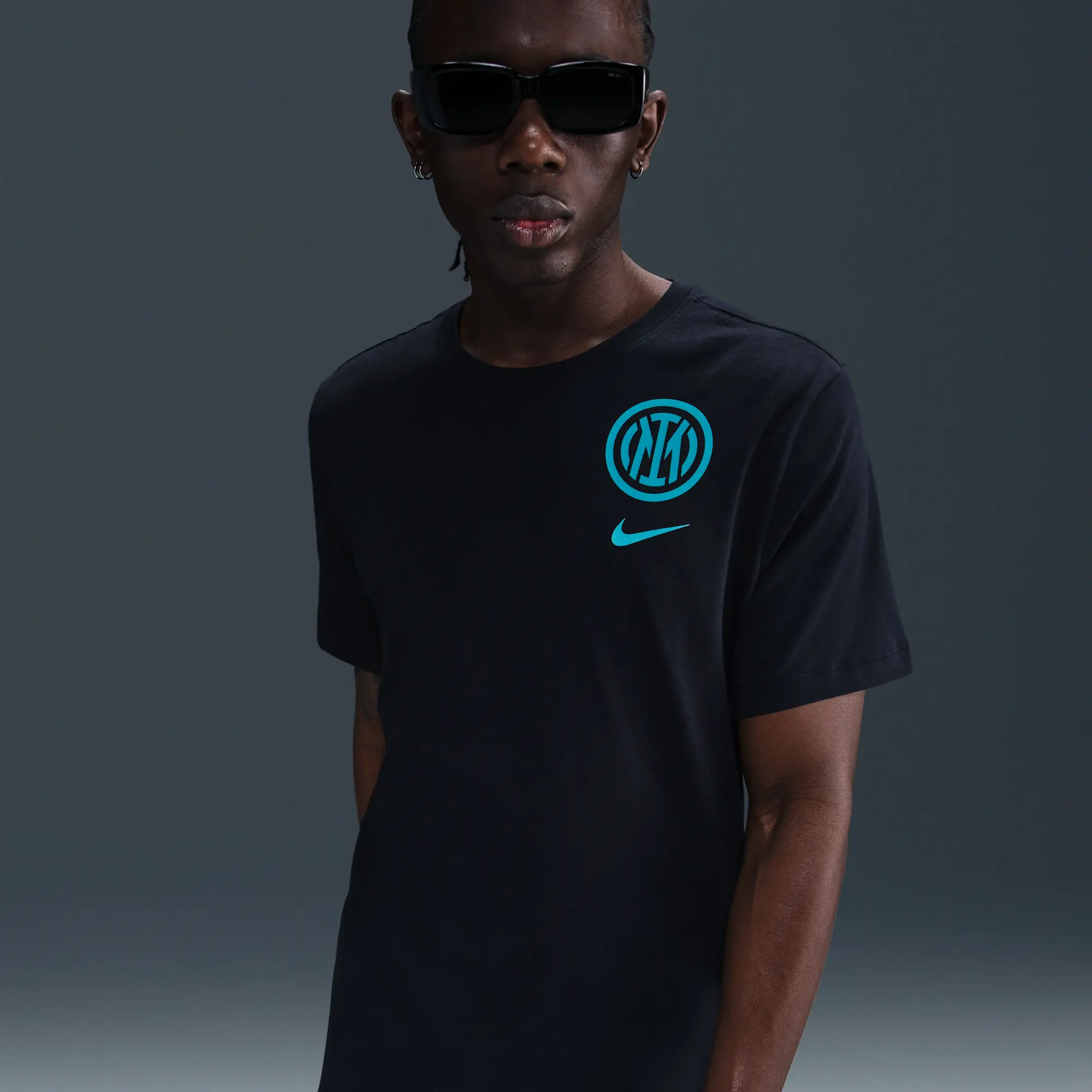 Inter Milan Men's Nike Football T-Shirt - Black