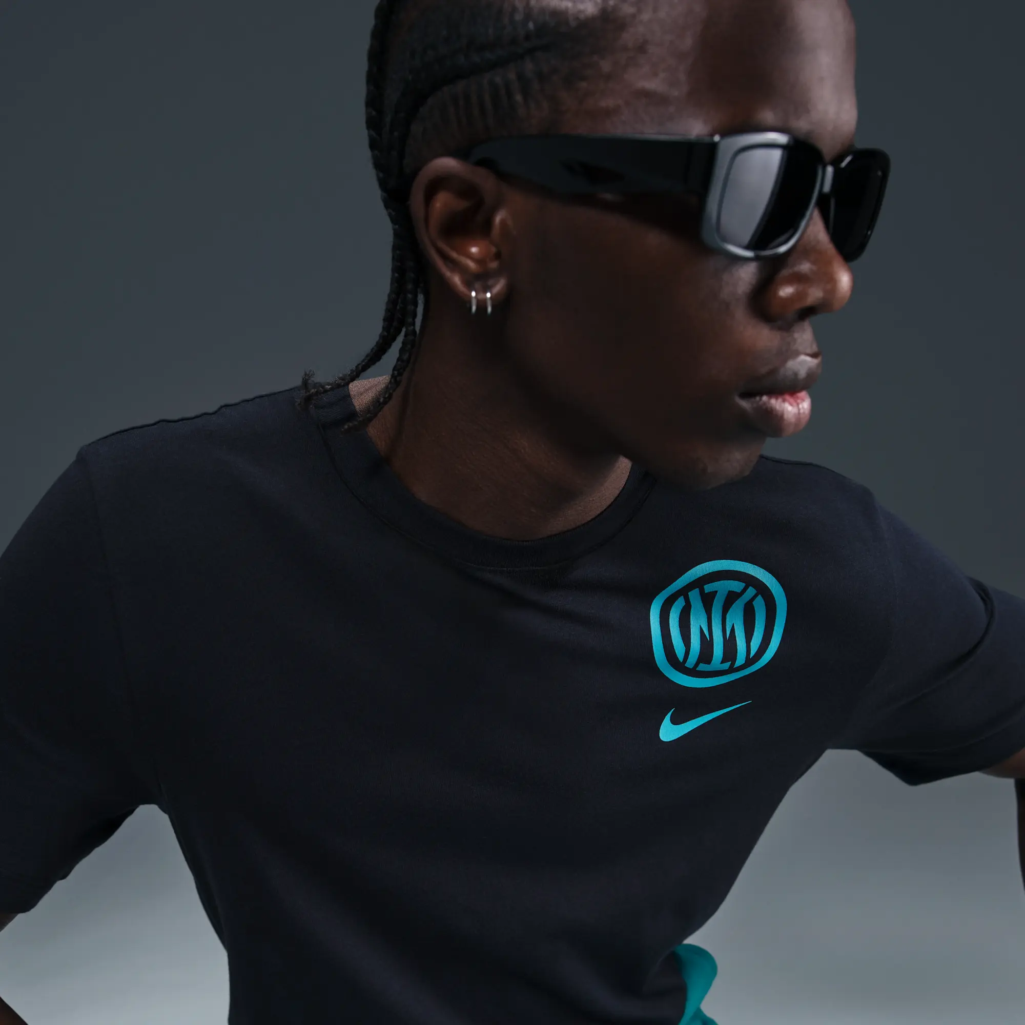 Inter Milan Men's Nike Football T-Shirt - Black