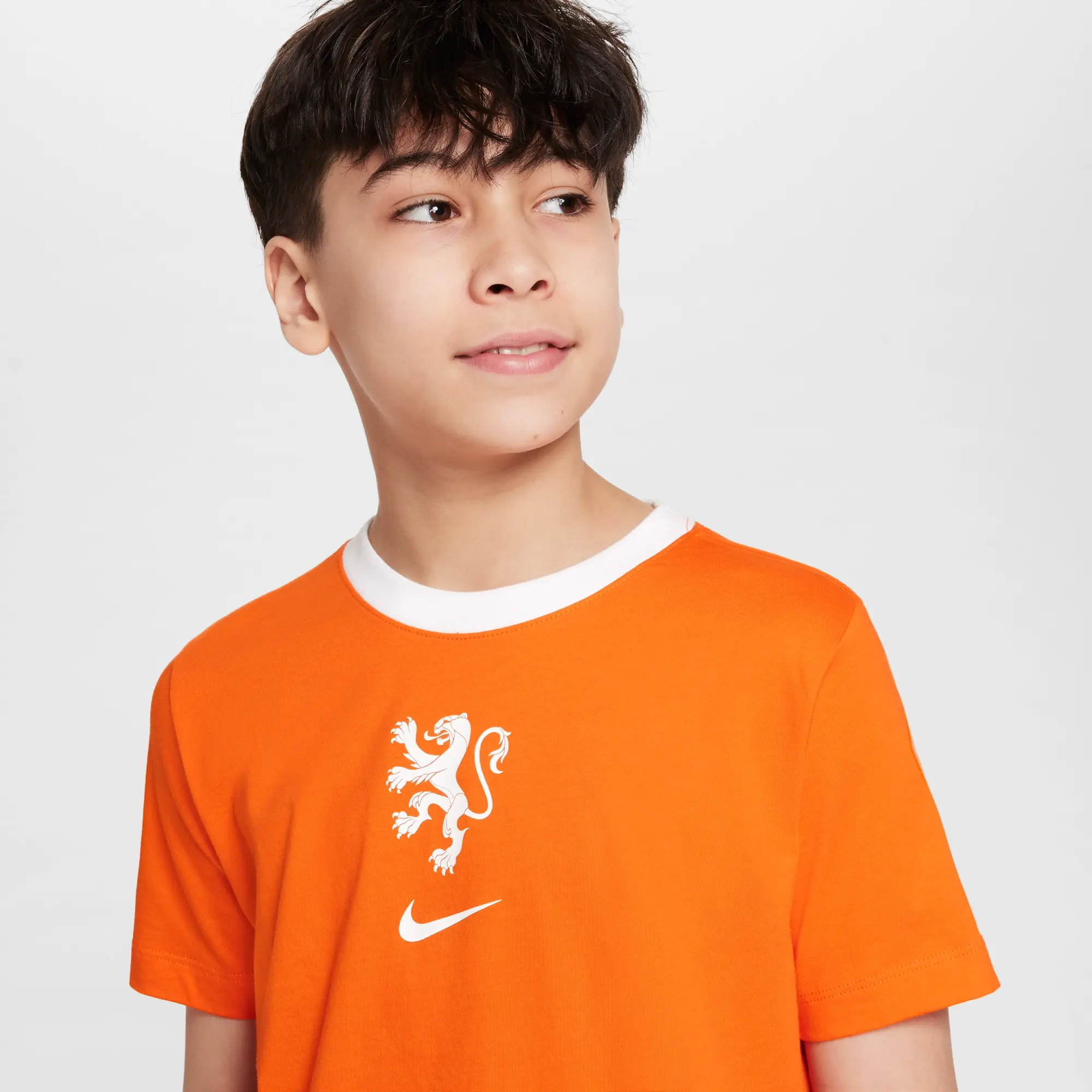 Netherlands Older Kids' Nike Football T-Shirt - Orange