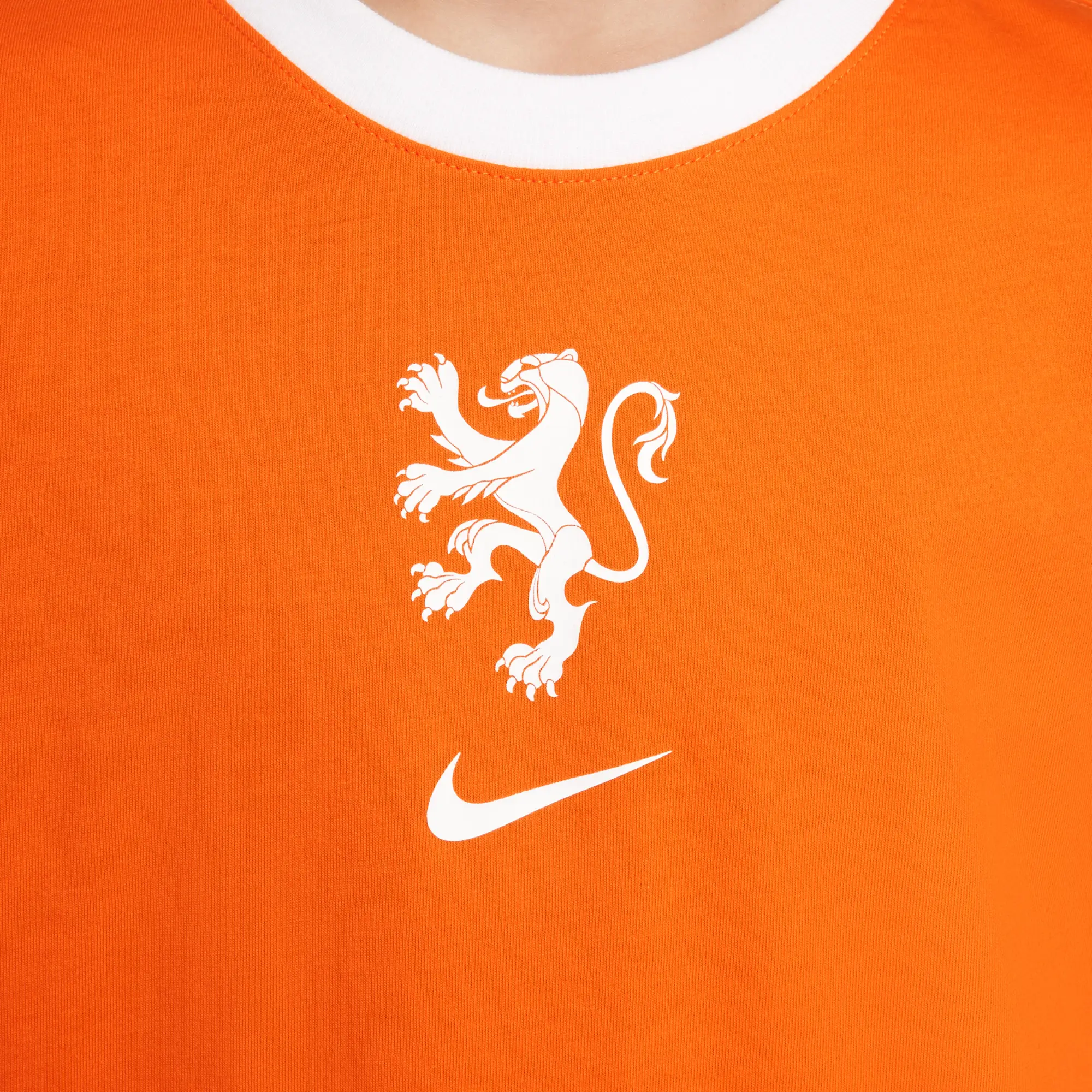 Netherlands Older Kids' Nike Football T-Shirt - Orange