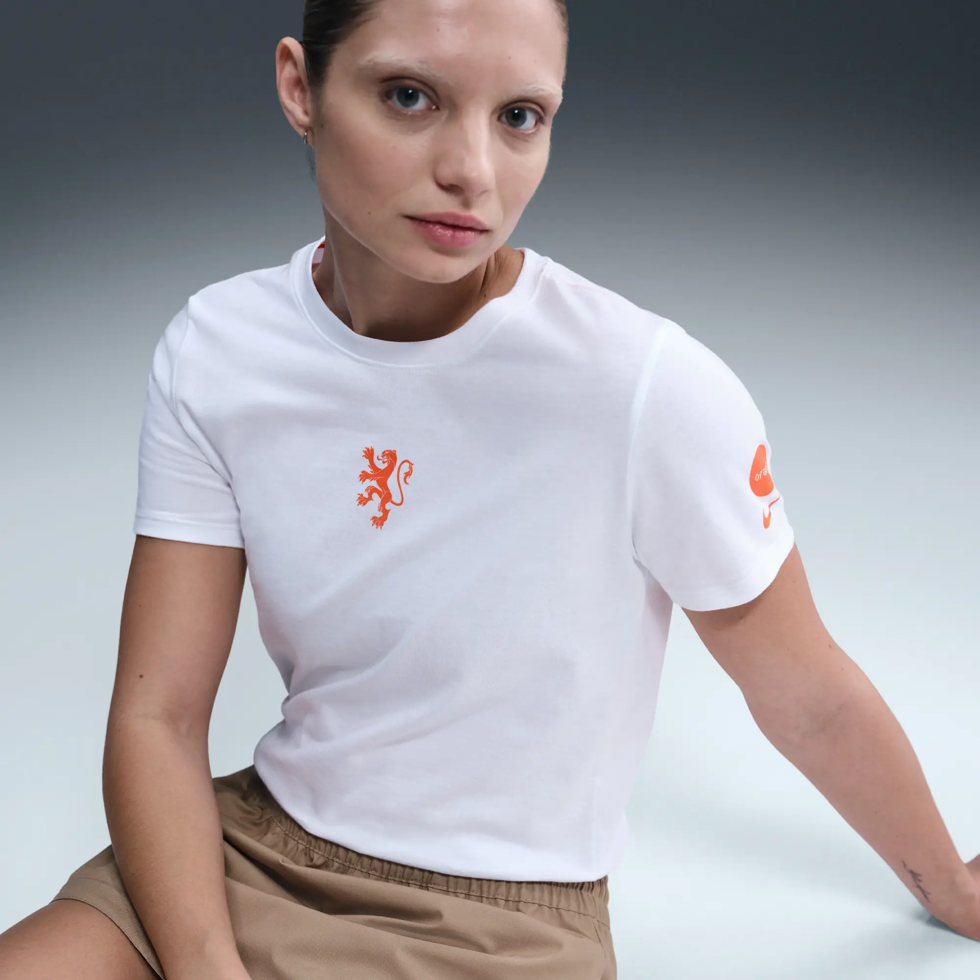 Netherlands Women's Nike Football T-Shirt - White