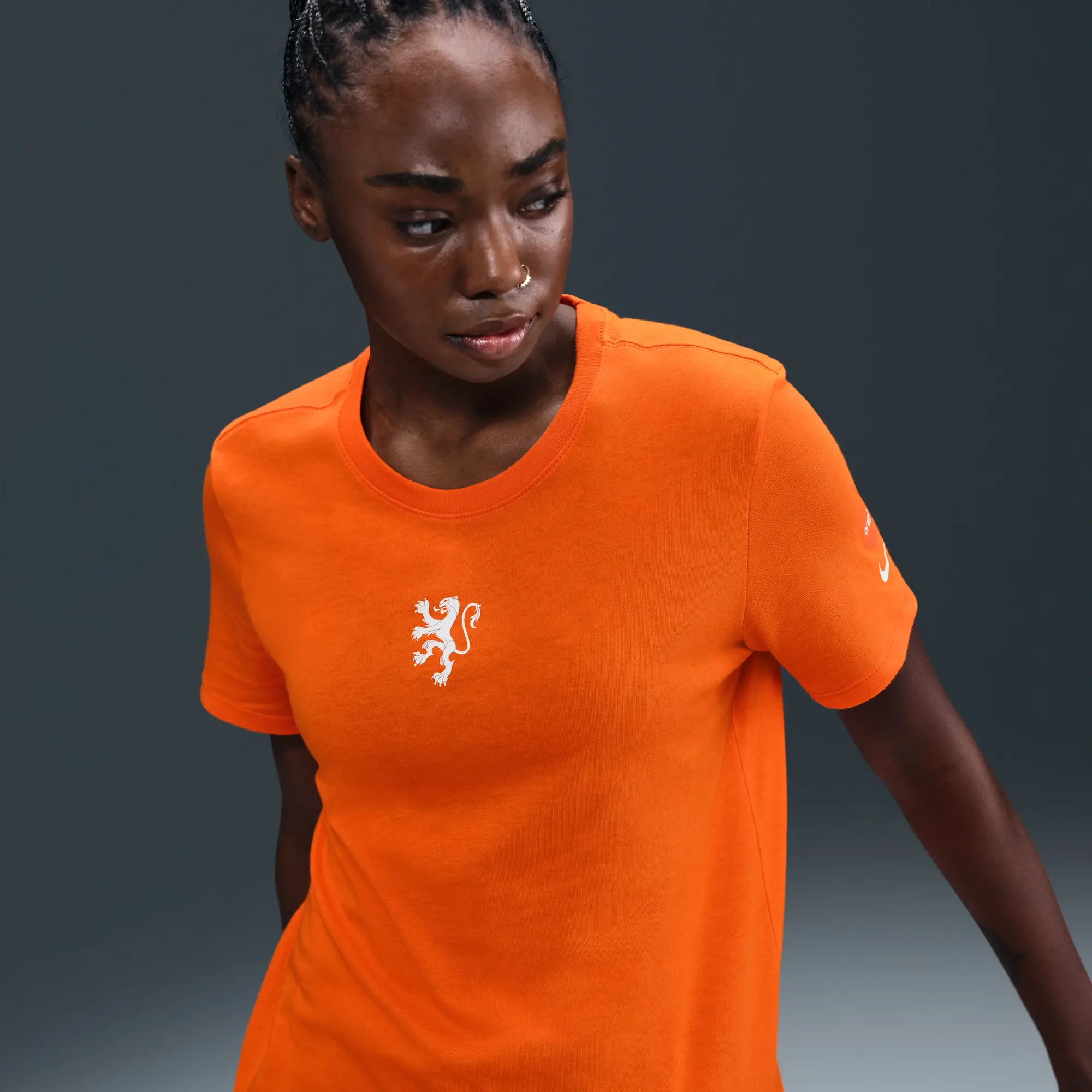 Netherlands Women's Nike Football T-Shirt - Orange