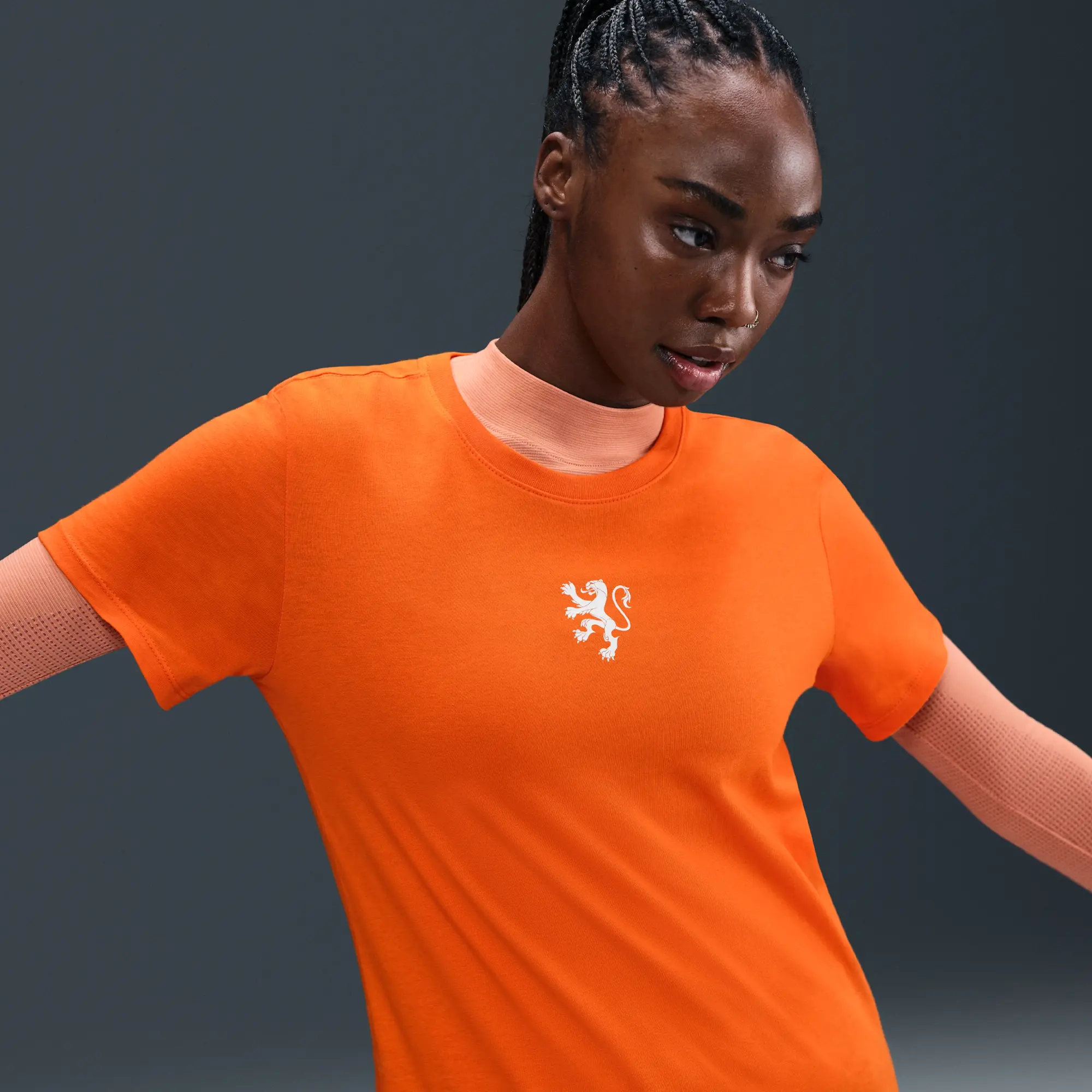 Netherlands Women's Nike Football T-Shirt - Orange
