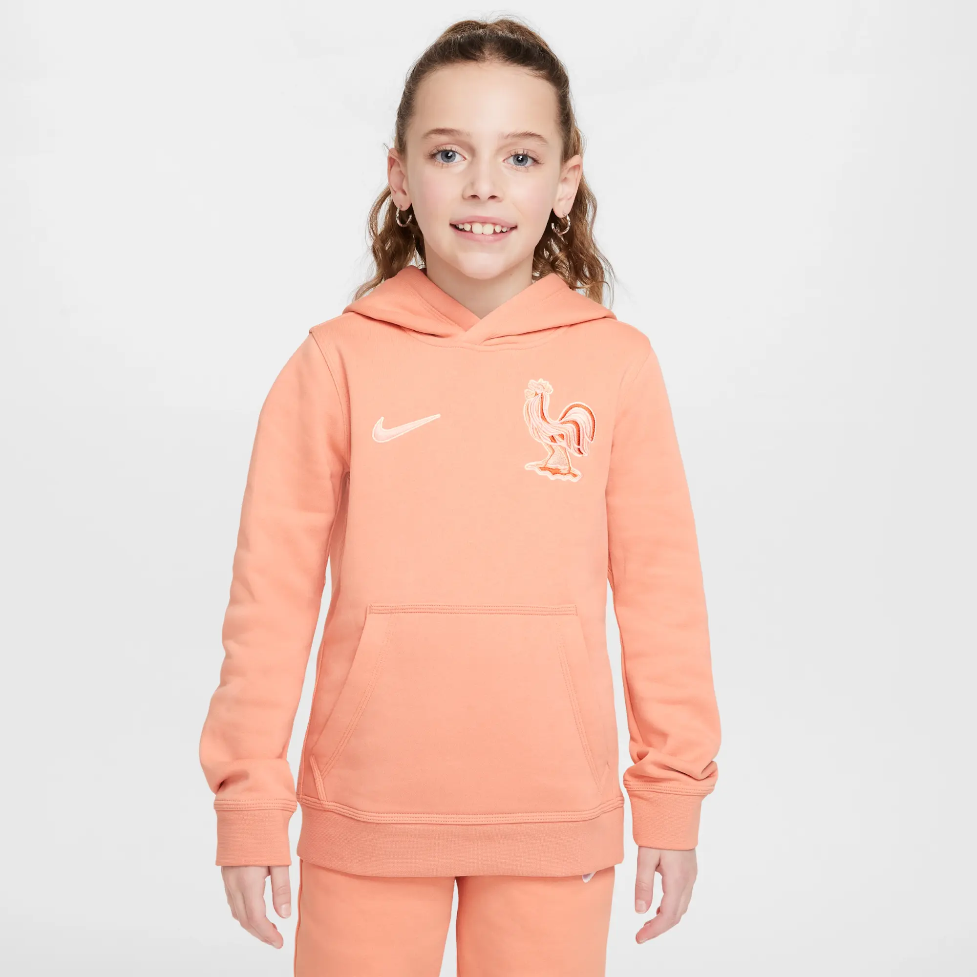 FFF Club Older Kids' Nike Football Pullover Hoodie - Orange - Fleece > Club Fleece
