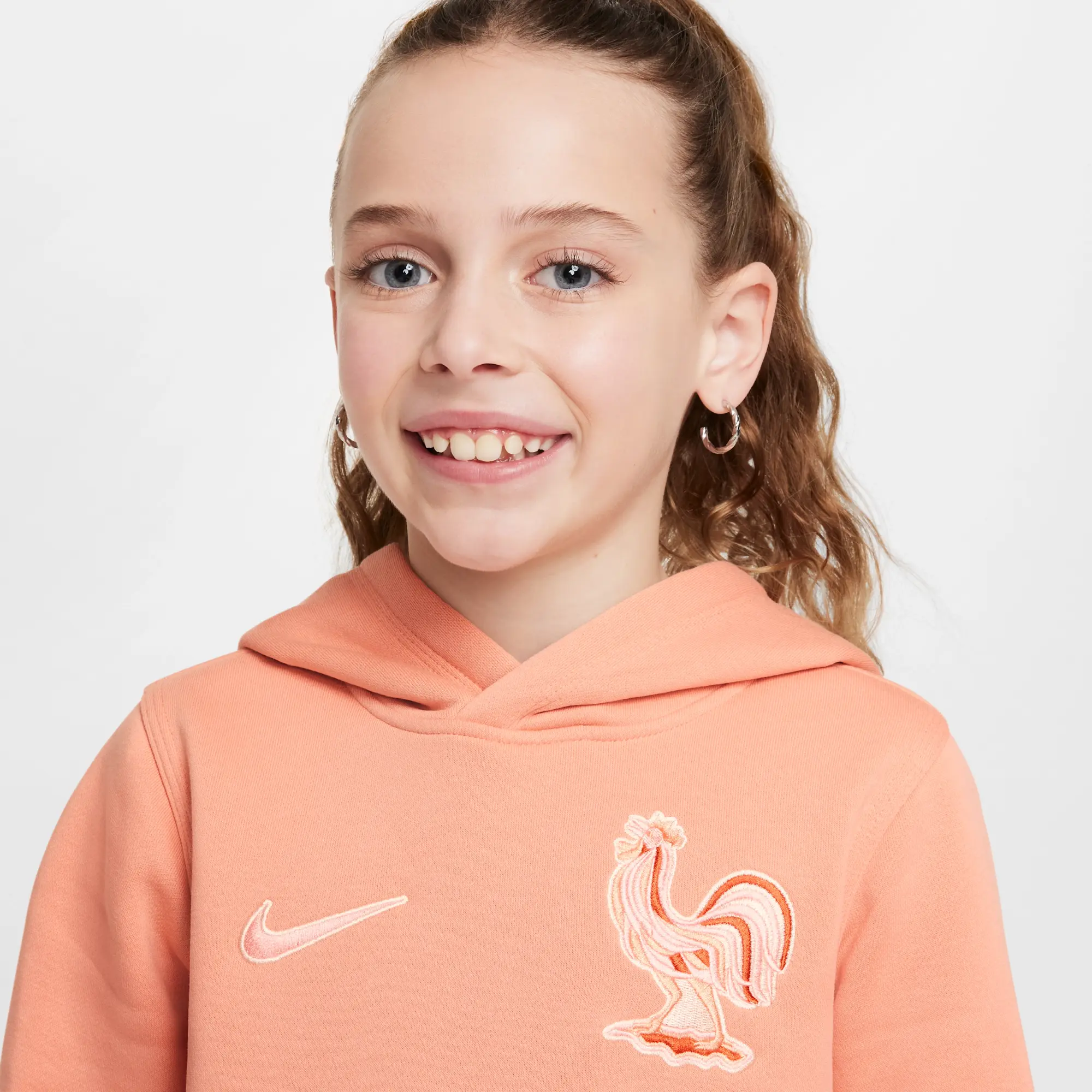 FFF Club Older Kids' Nike Football Pullover Hoodie - Orange - Fleece > Club Fleece