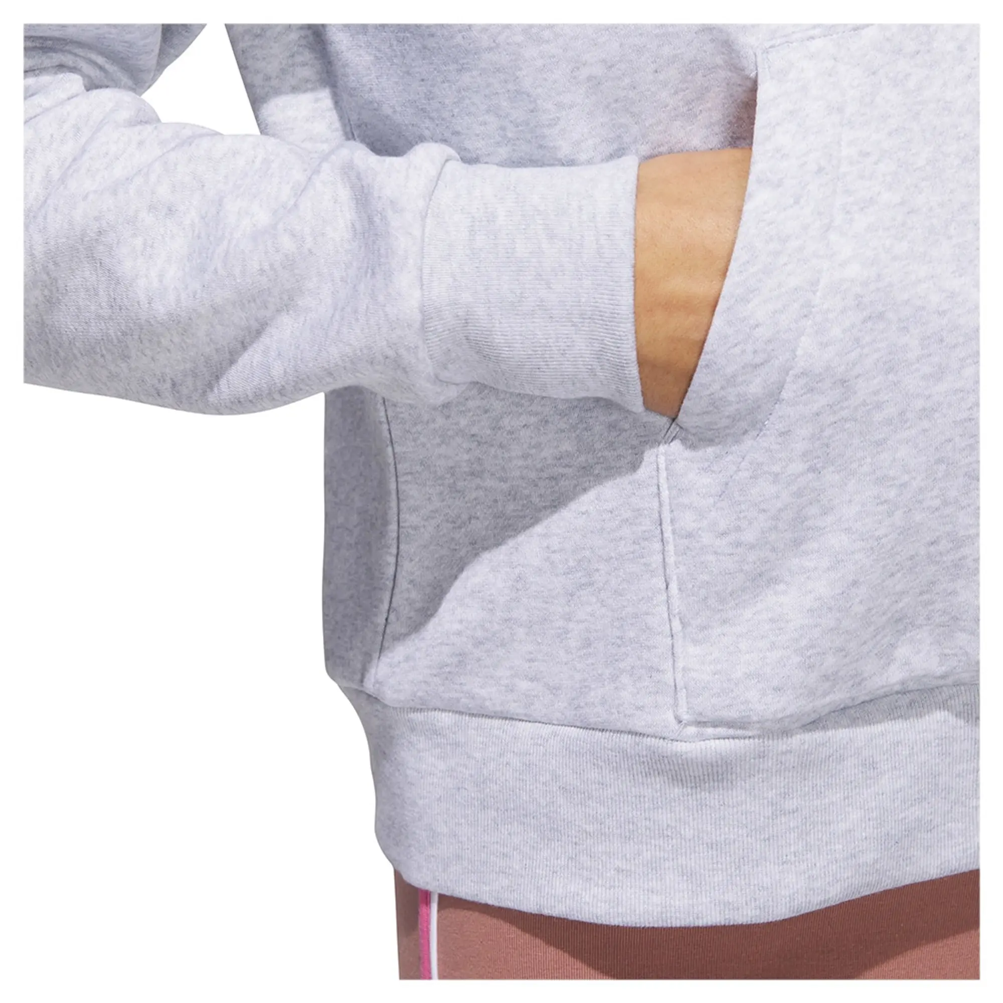 Adidas Seasonal Essentials Ruffled Big Logo Graphic Hoodie