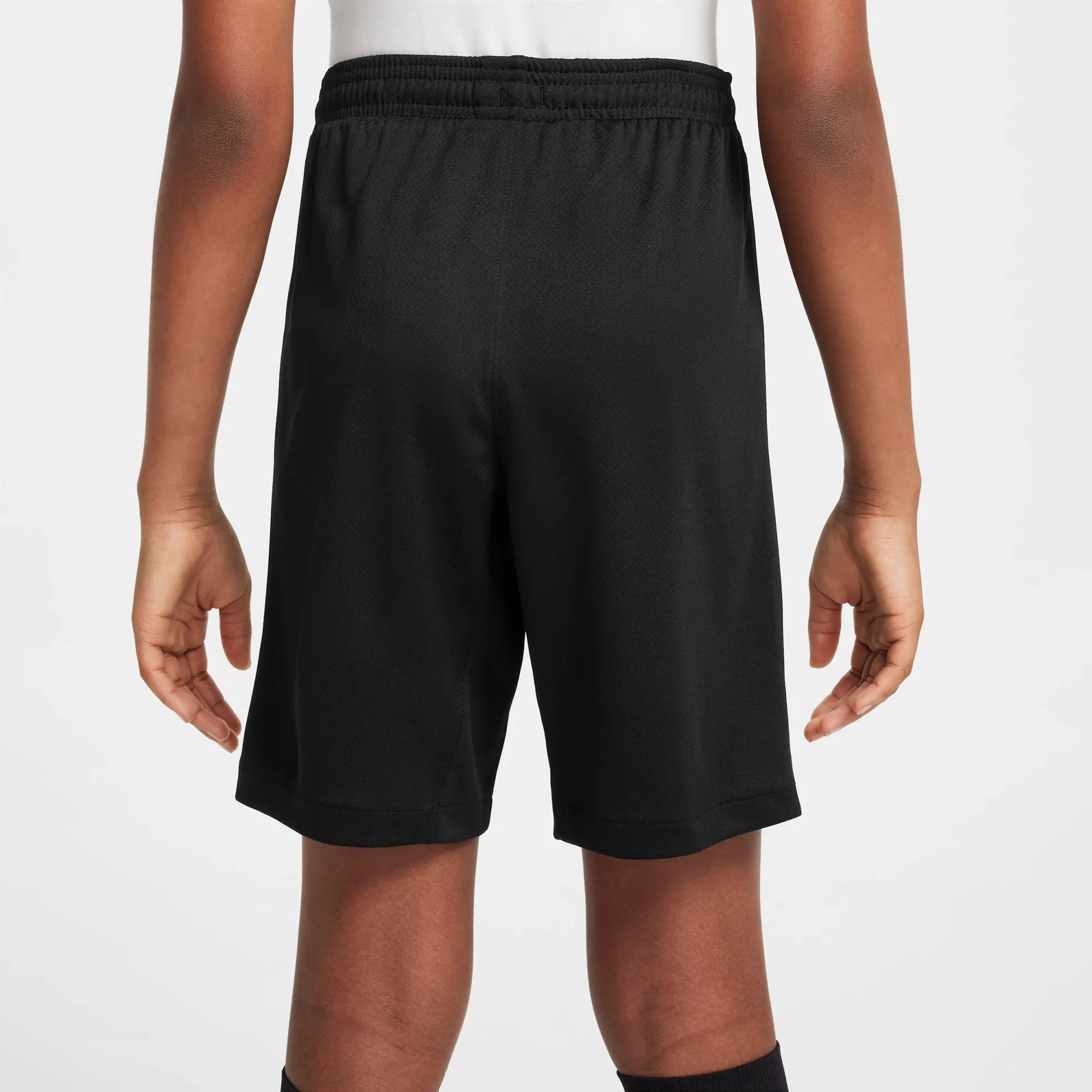 Inter Milan 2025/26 Stadium Home Older Kids' Nike Dri-FIT Football Replica Shorts - Black - Polyester