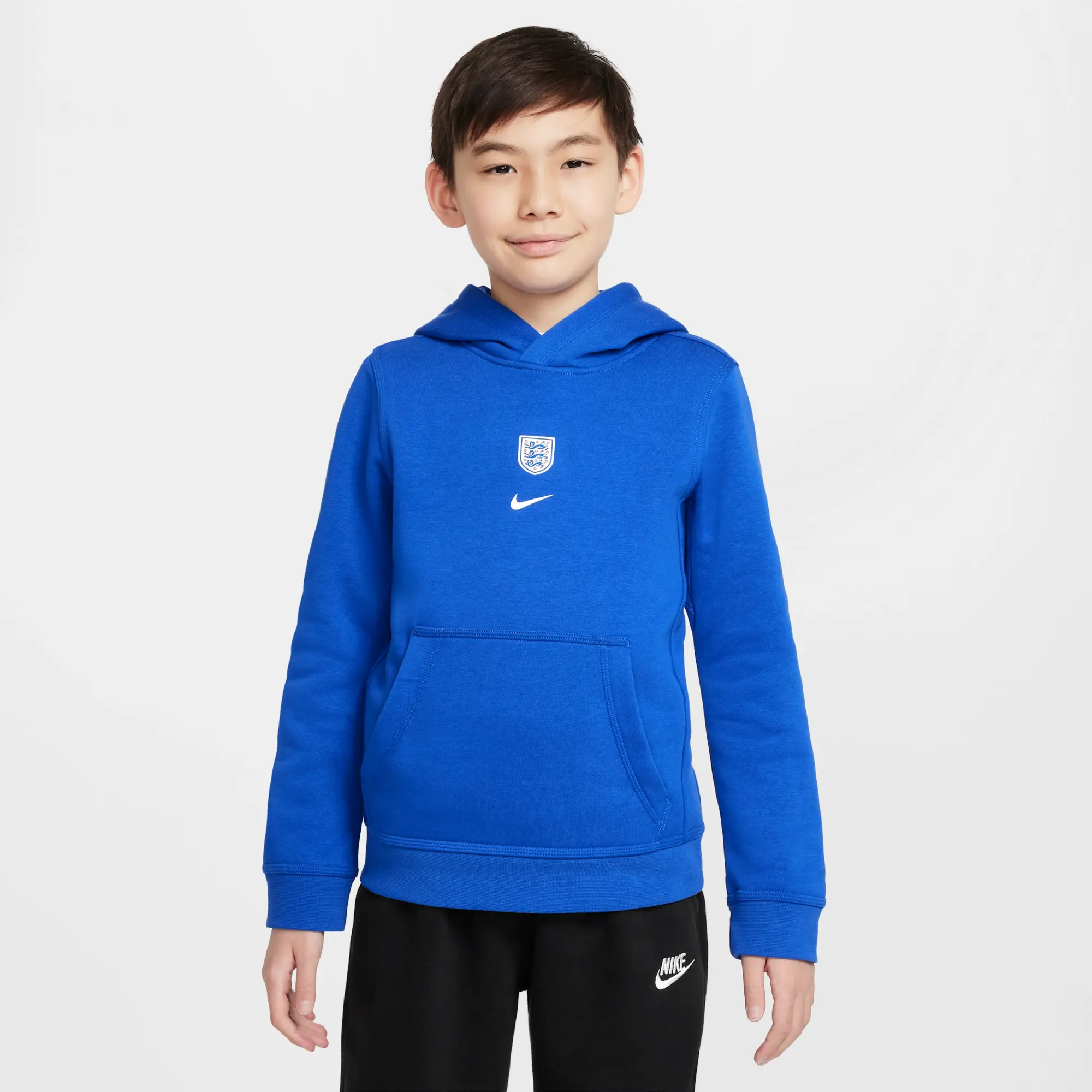 England Club Older Kids' Nike Football Pullover Hoodie - Blue - Cotton/Polyester
